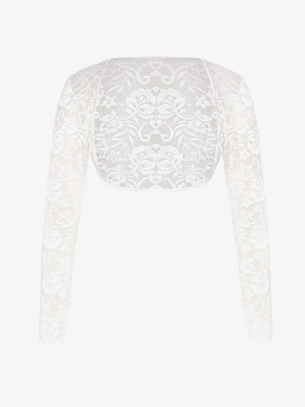Long Sleeve Lace Shrug - Image 4