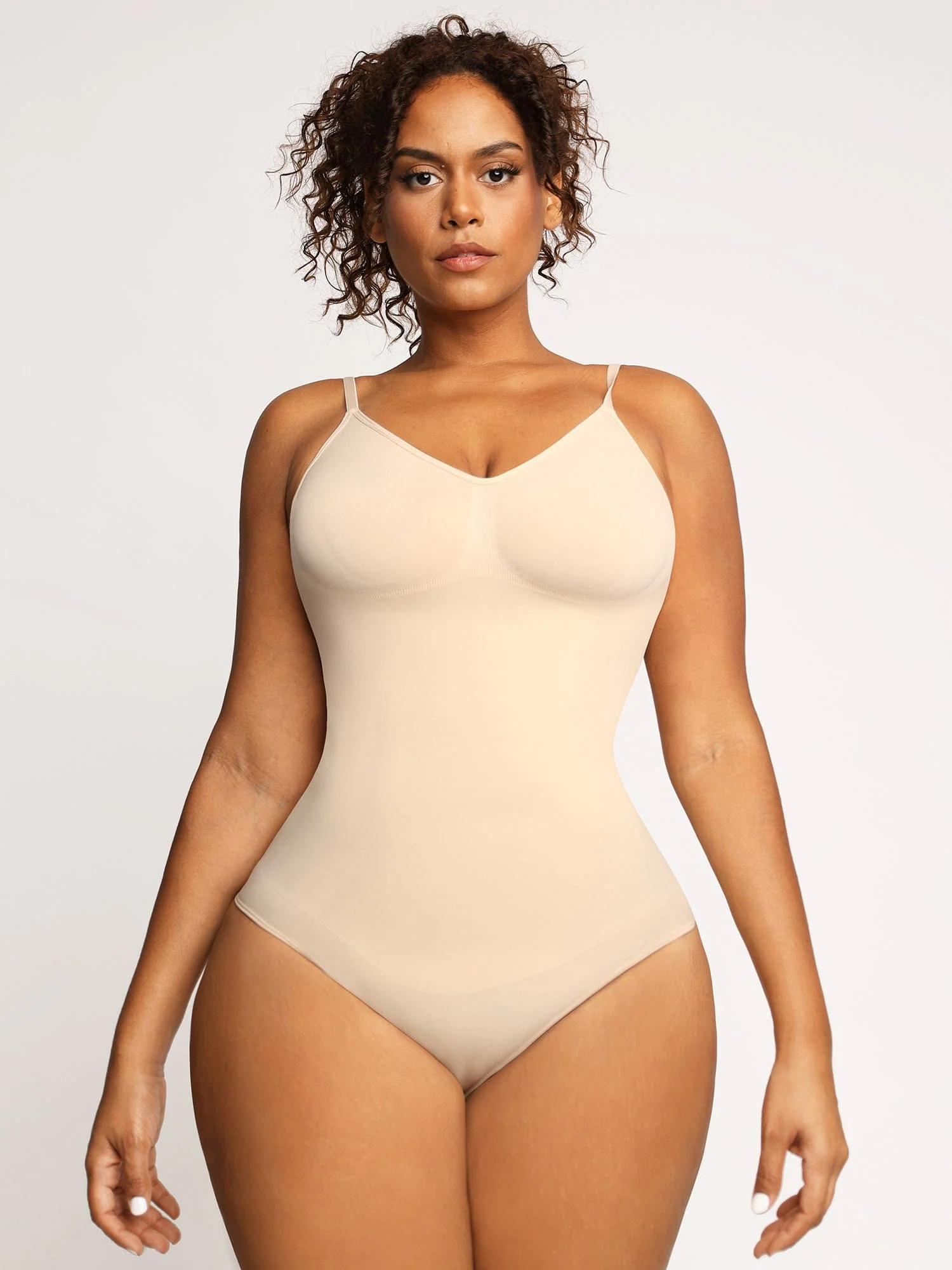 Shapewear Seamless Low Back Tummy Control Thong Bodysuit - Image 12