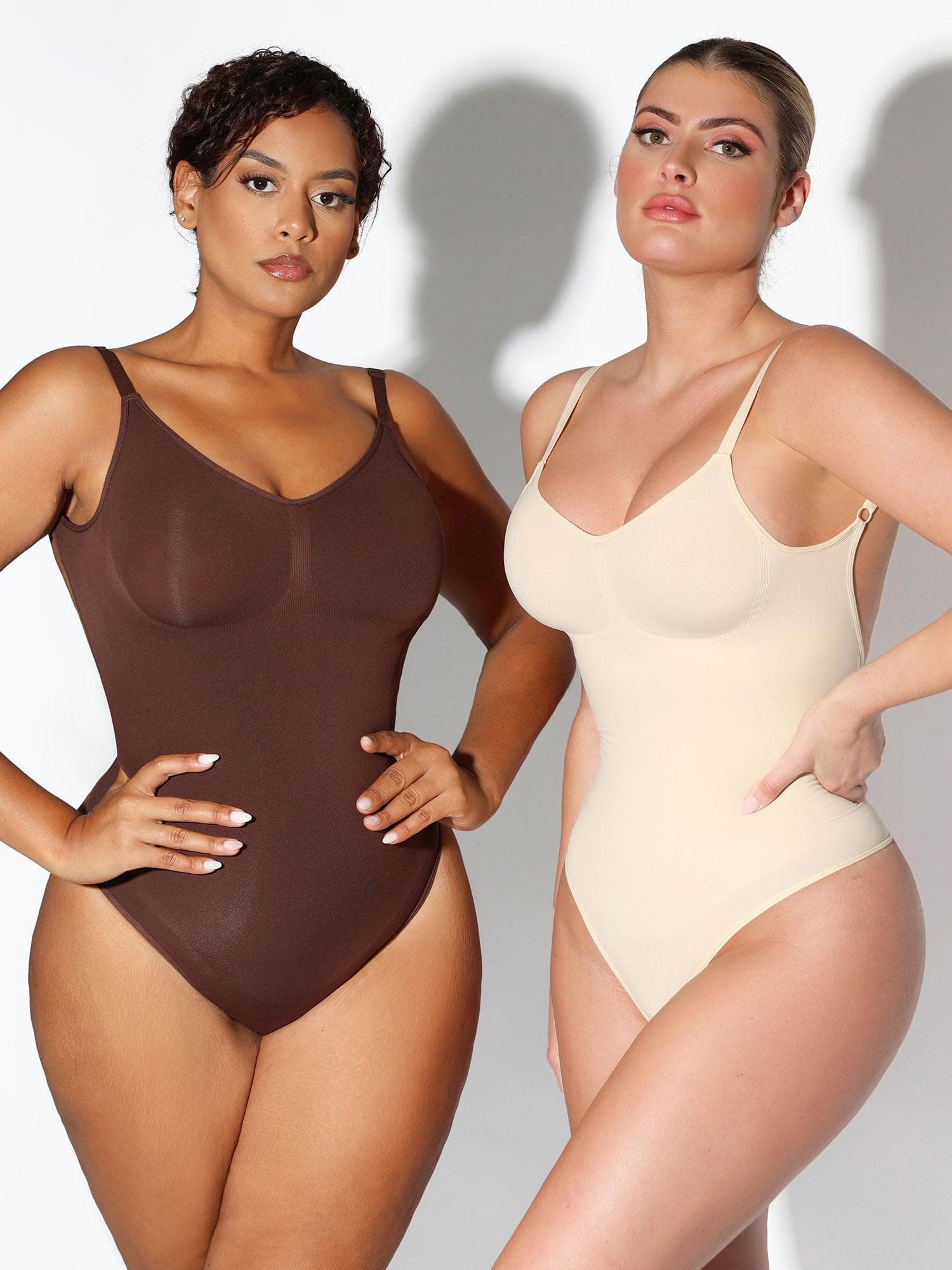 Shapewear Seamless Low Back Tummy Control Thong Bodysuit - Image 6
