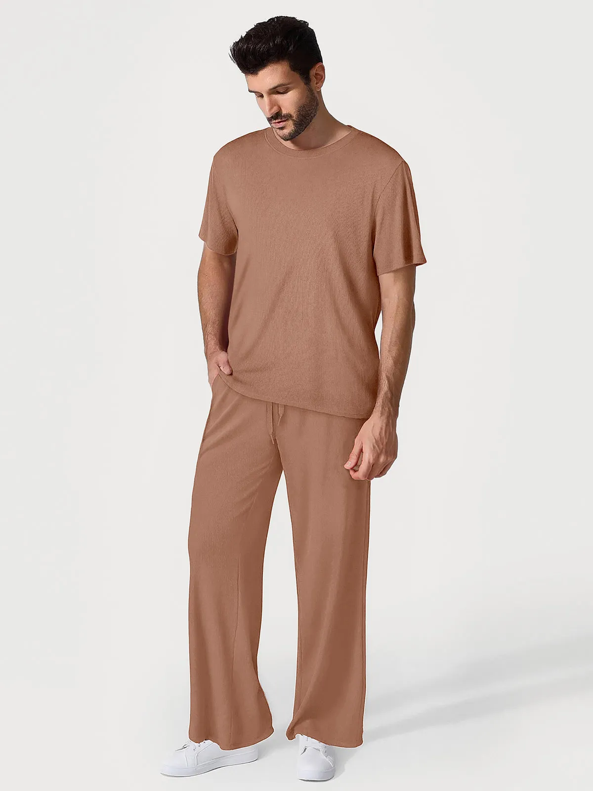 Men's Modal Short Sleeve & Pant PJ Set - Image 19