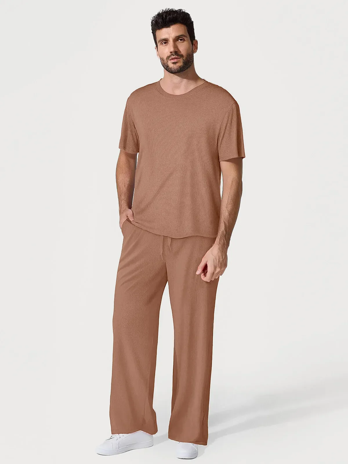 Men's Modal Short Sleeve & Pant PJ Set - Image 22