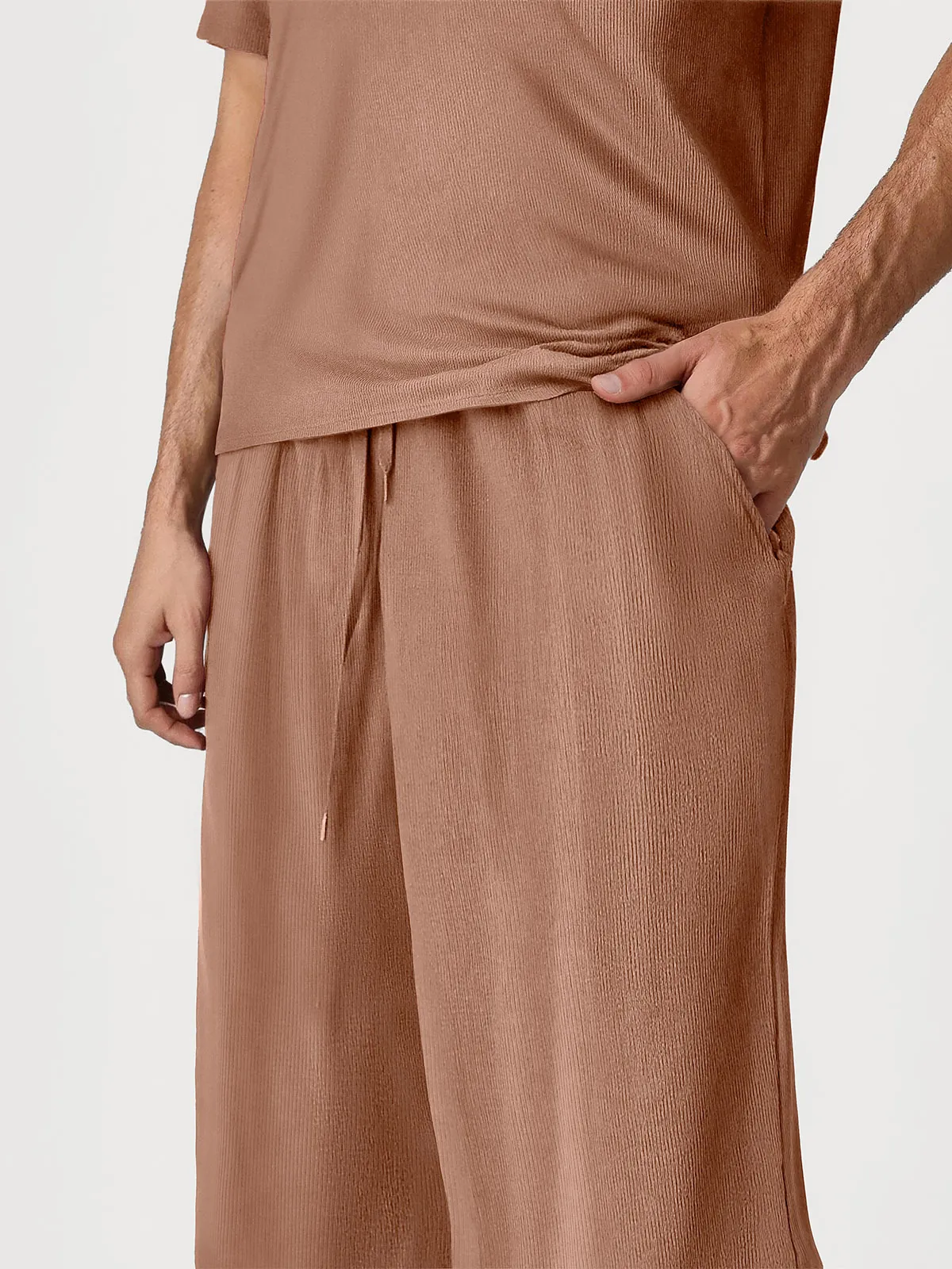 Men's Modal Short Sleeve & Pant PJ Set - Image 27