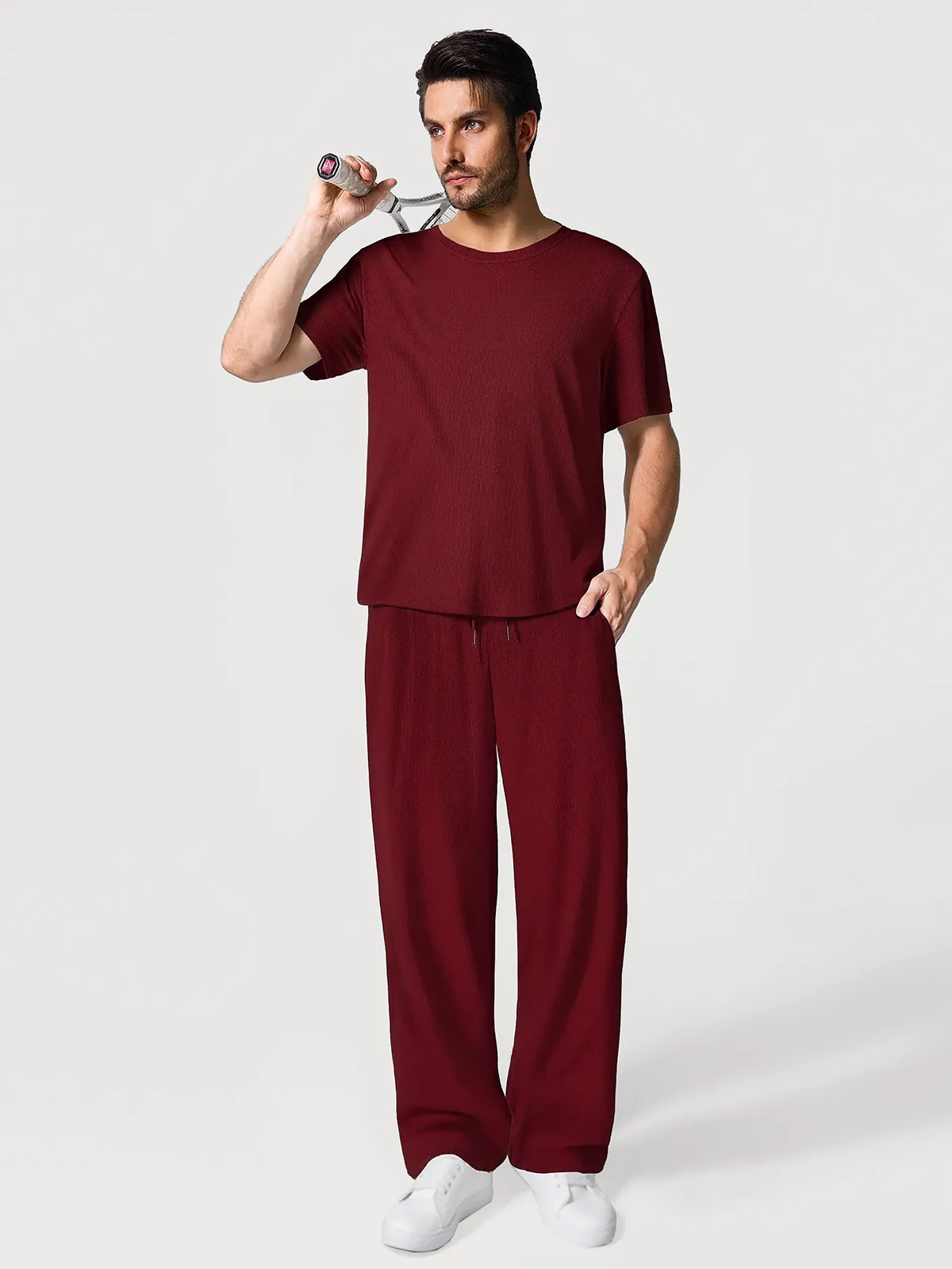 Men's Modal Short Sleeve & Pant PJ Set - Image 30