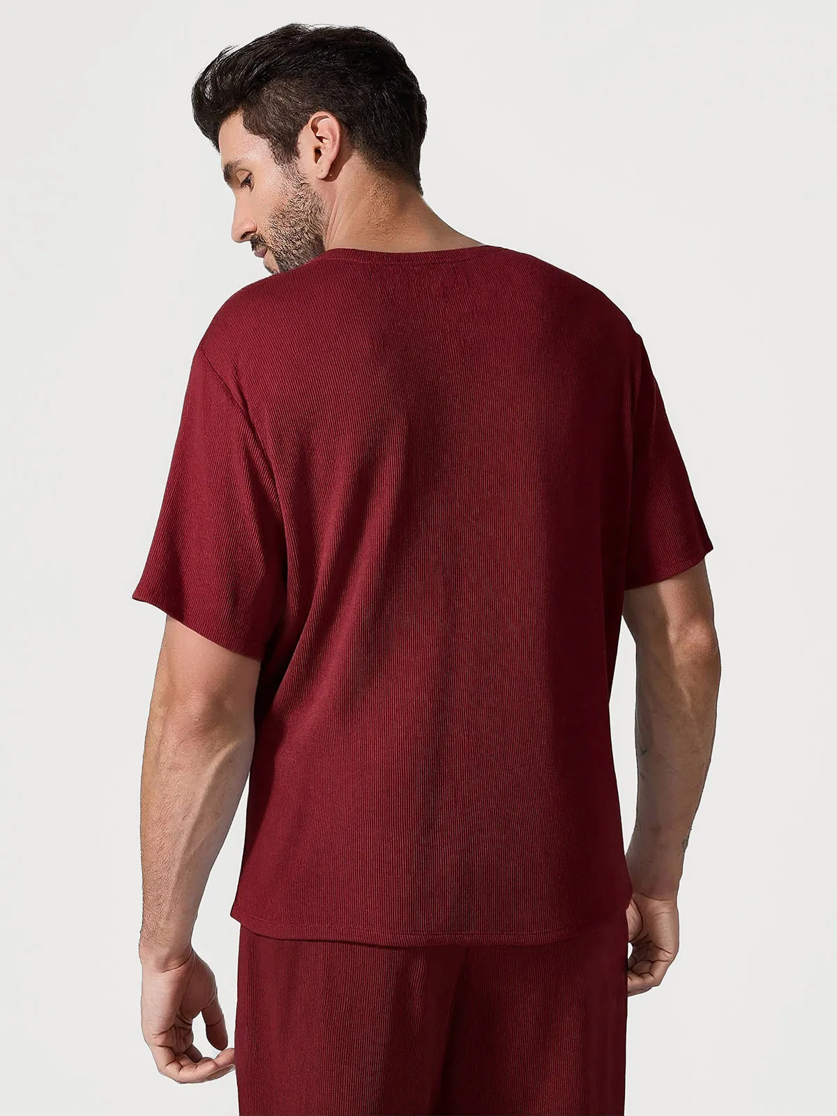 Men's Modal Short Sleeve & Pant PJ Set - Image 33