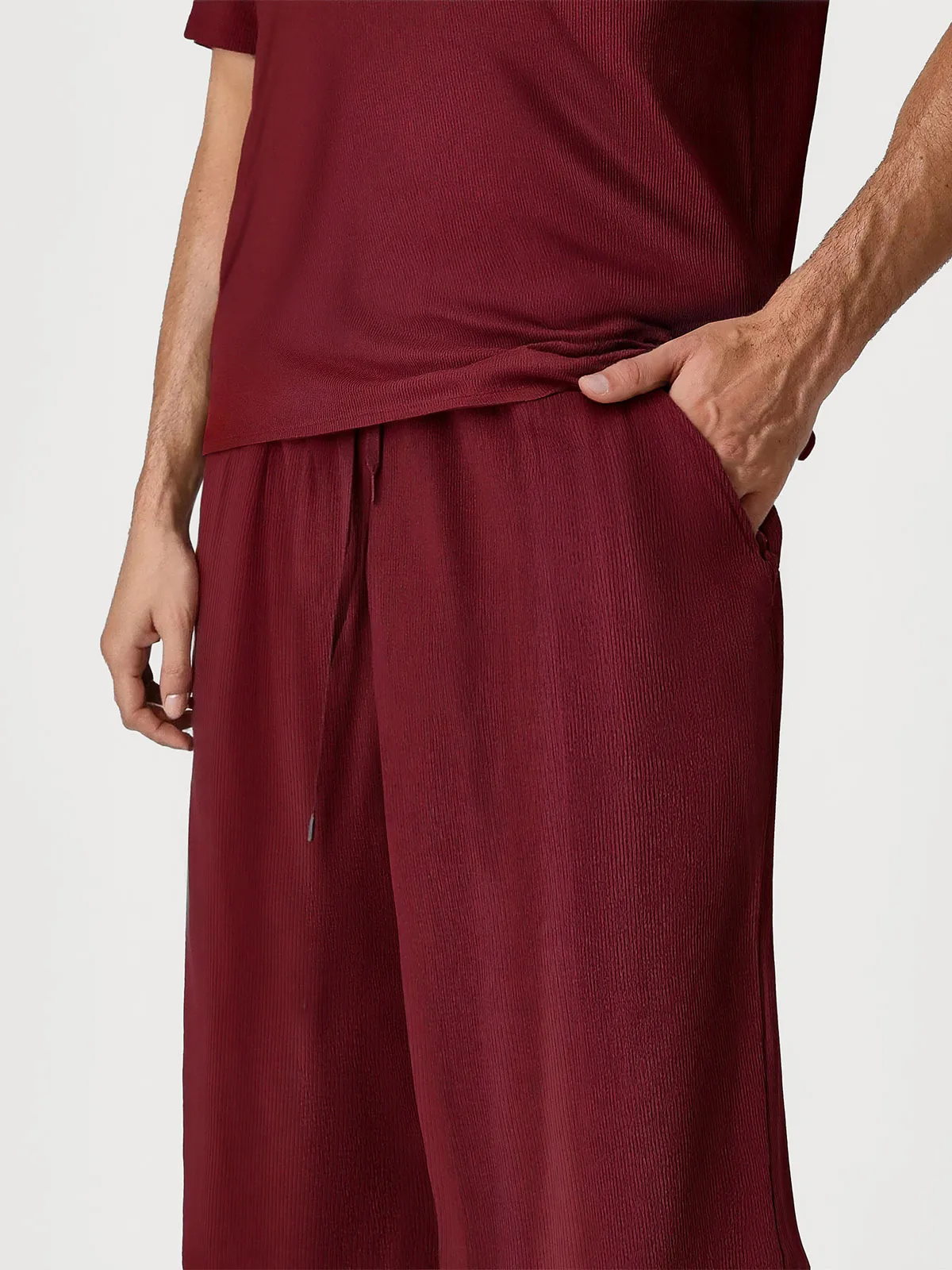 Men's Modal Short Sleeve & Pant PJ Set - Image 36