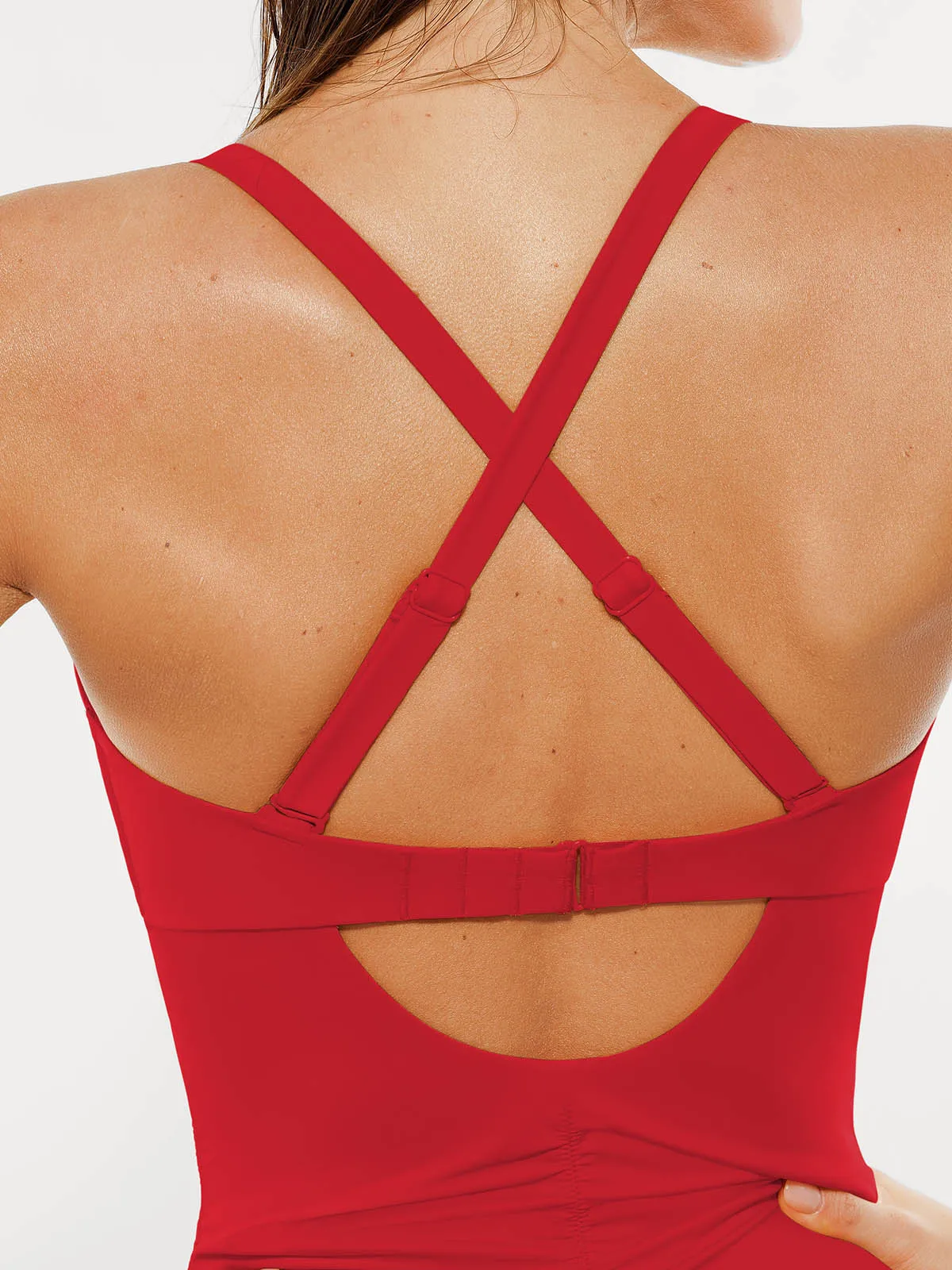 Mesh Inset Tie-Side Sculpting One-Piece Swimsuit - Image 51
