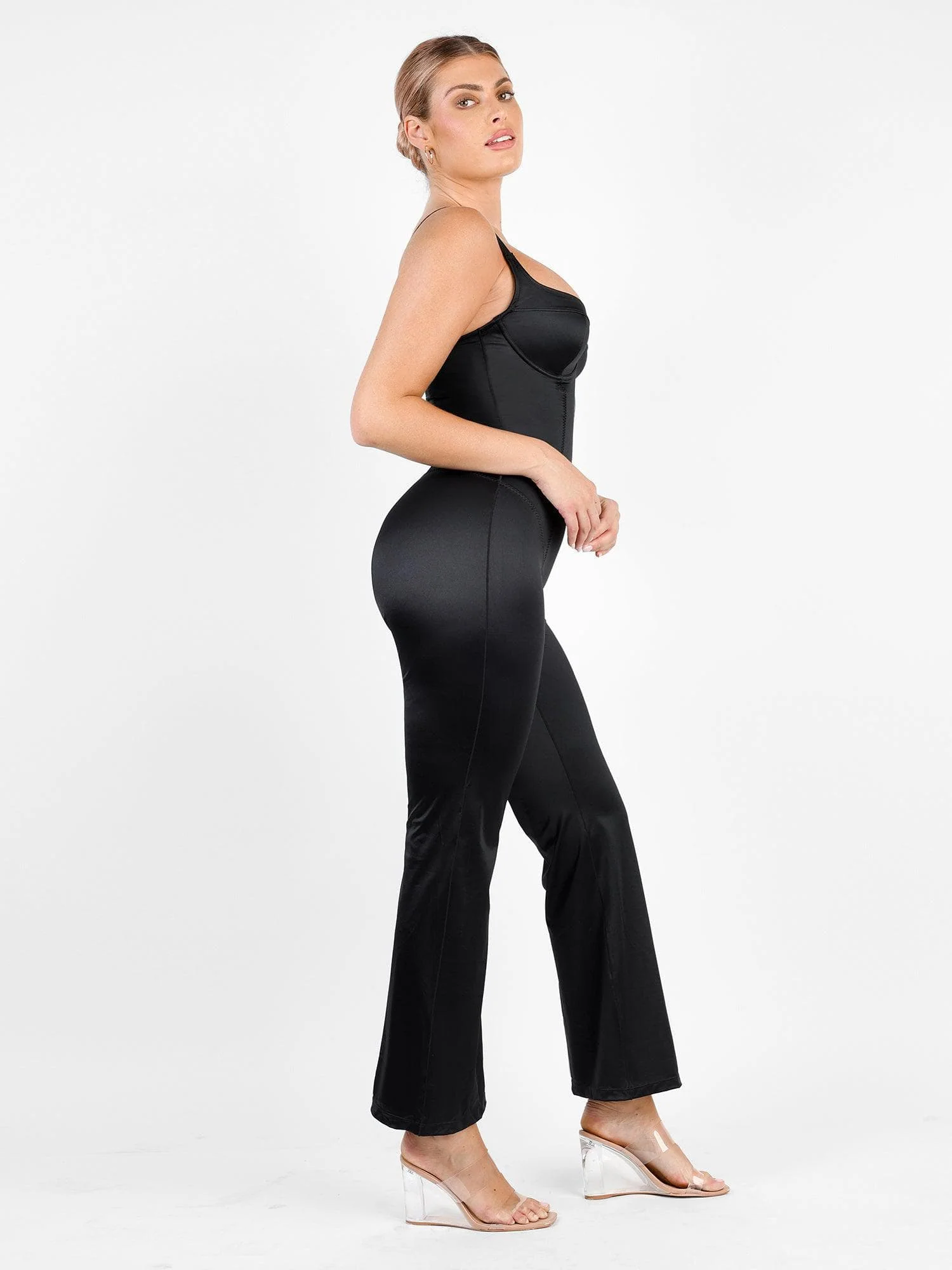 Metallic Shiny Shapewear Romper Or Jumpsuit - Image 3
