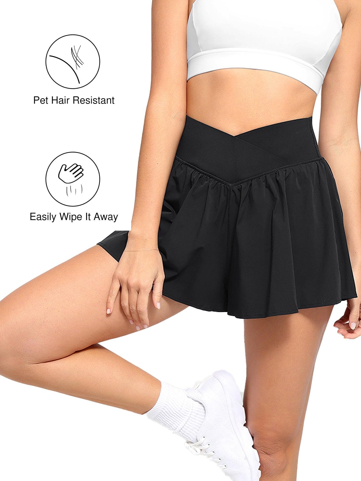 Shapewear Pet Hair Resistant Workout Shorts - Image 2