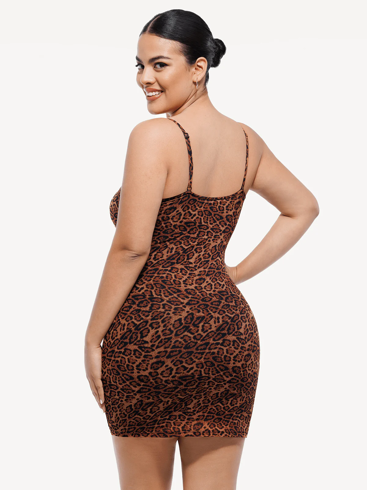 Shapewear Mesh Tummy Control Adjustable Strap Slip Dress - Image 5