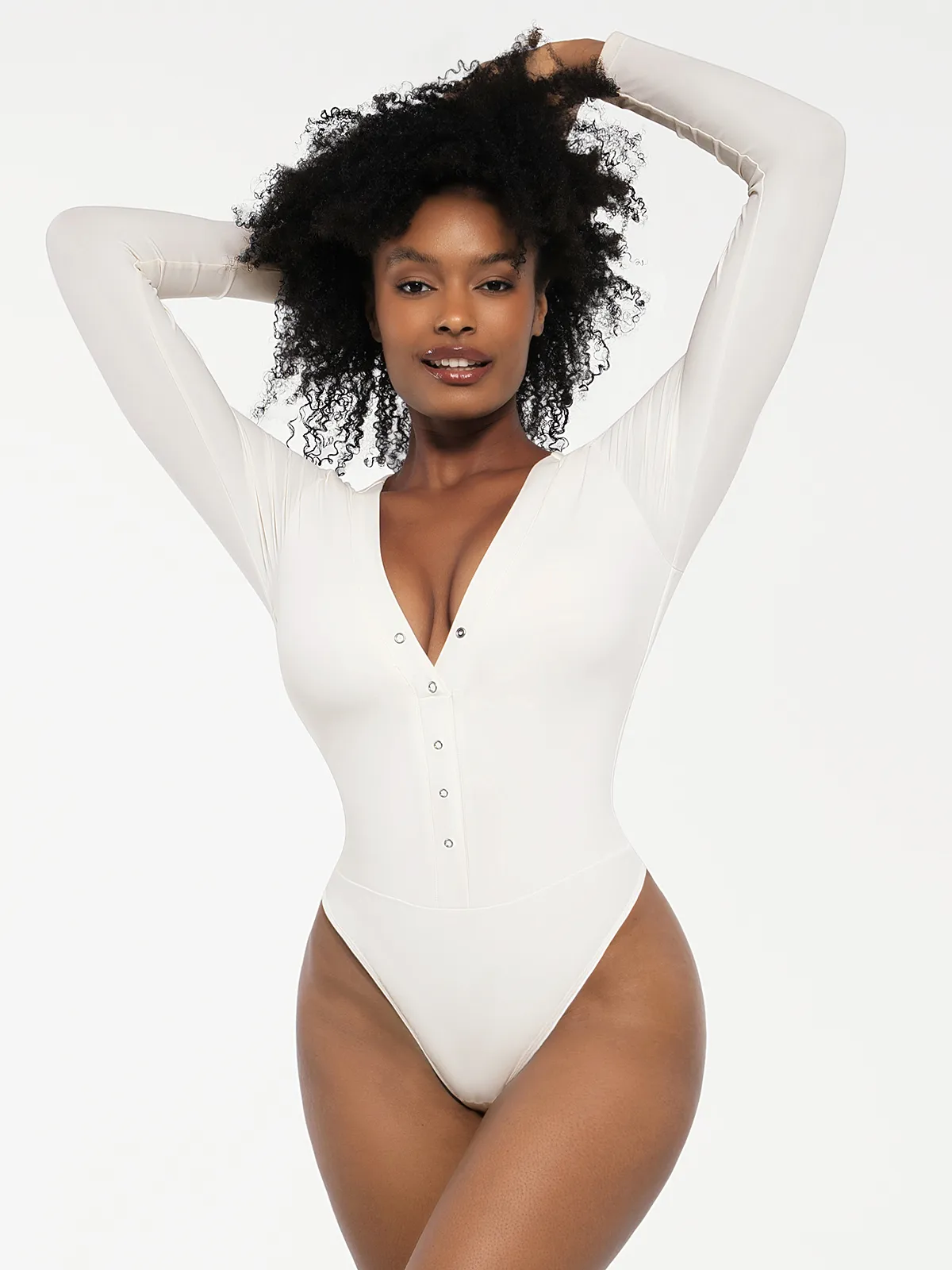 Redtag Thermal Shapewear Long Sleeve Tummy Control Bodysuit - Image 16