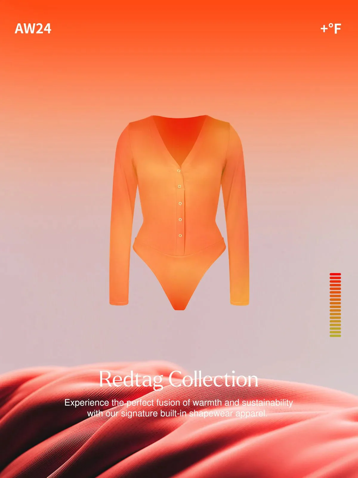 Redtag Thermal Shapewear Long Sleeve Tummy Control Bodysuit For Insiders - Image 13