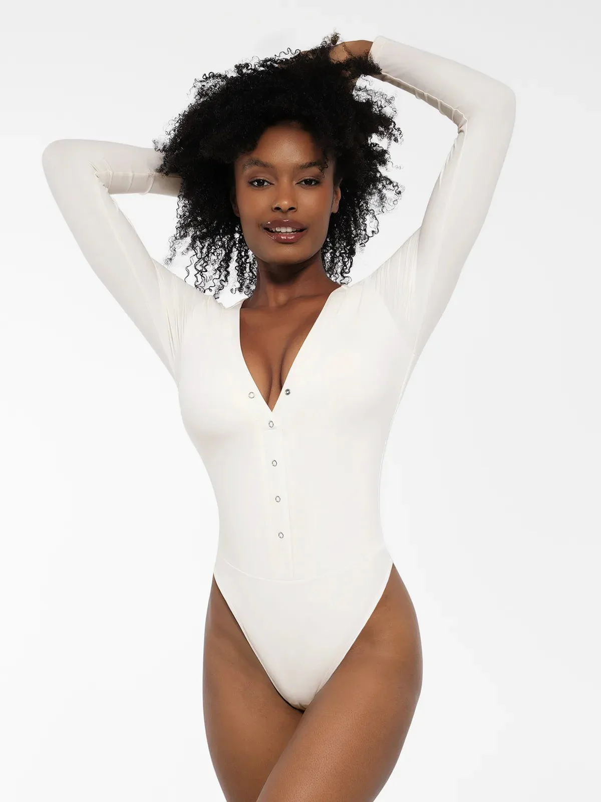 Redtag Thermal Shapewear Long Sleeve Tummy Control Bodysuit For Insiders - Image 25