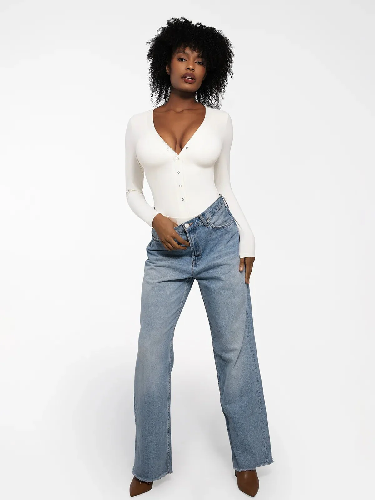 Redtag Thermal Shapewear Long Sleeve Tummy Control Bodysuit For Insiders - Image 26