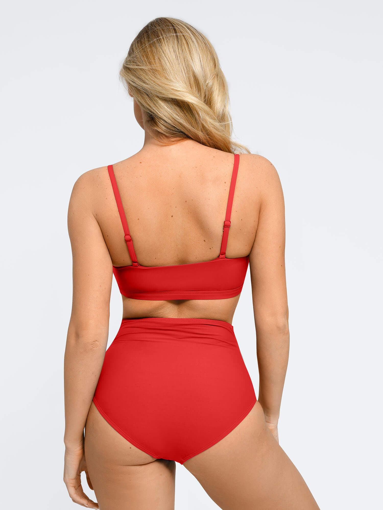 Shapewear Ruched Sculpting Bikini Top and Bottom Set - Image 29