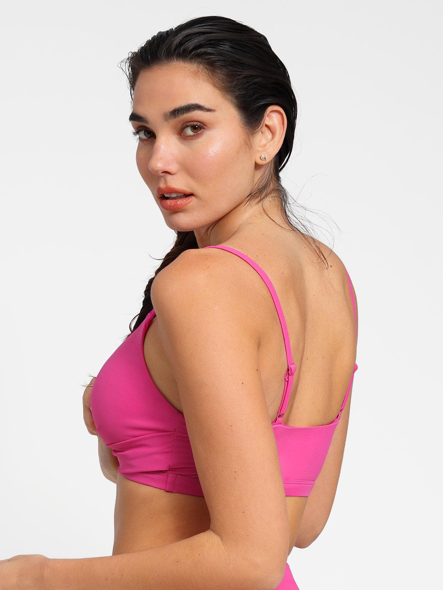 Shapewear Ruched Sculpting Bikini Top and Bottom Set - Image 37