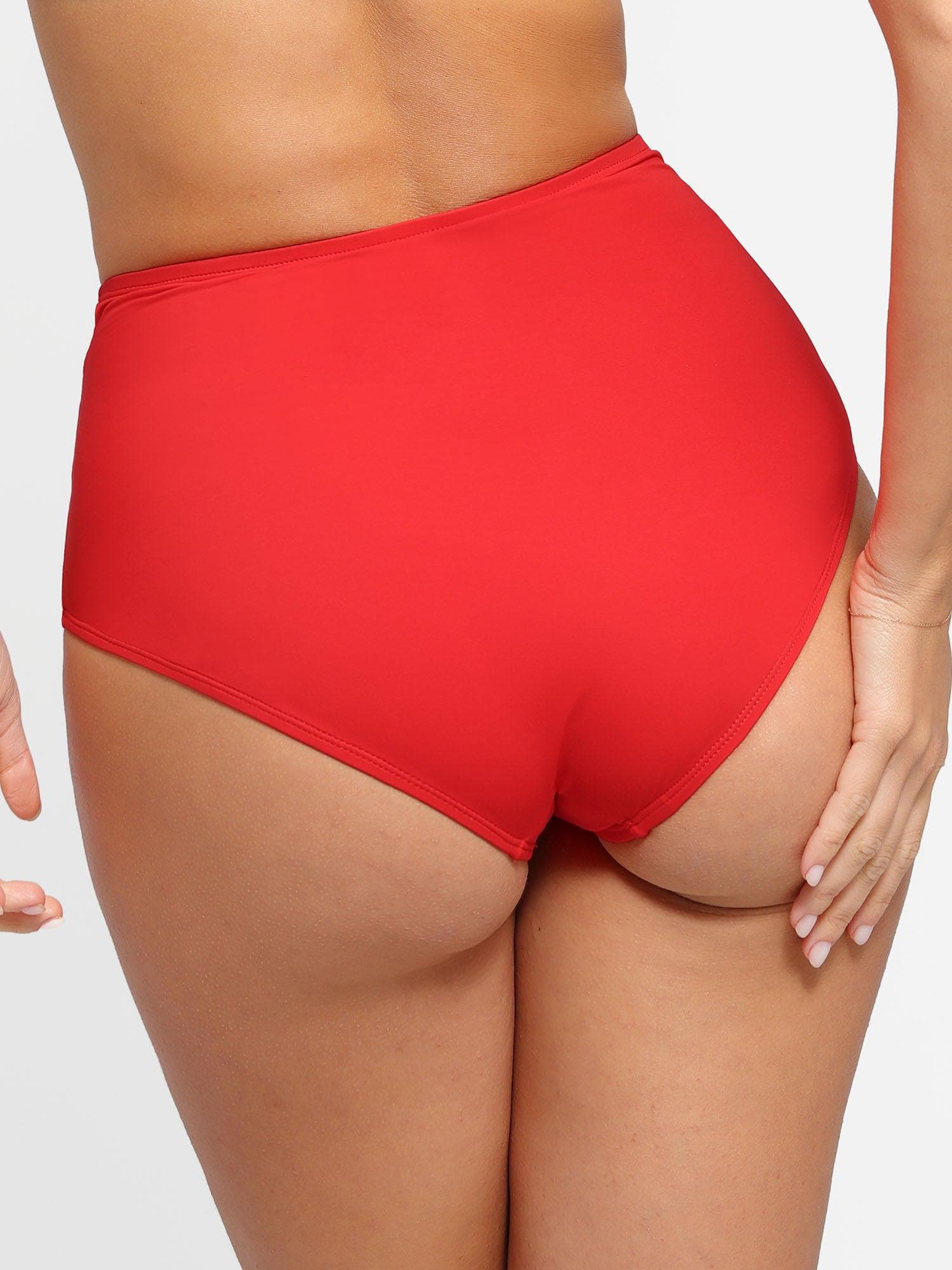 Shapewear Ruched Sculpting Bikini Top and Bottom Set - Image 53