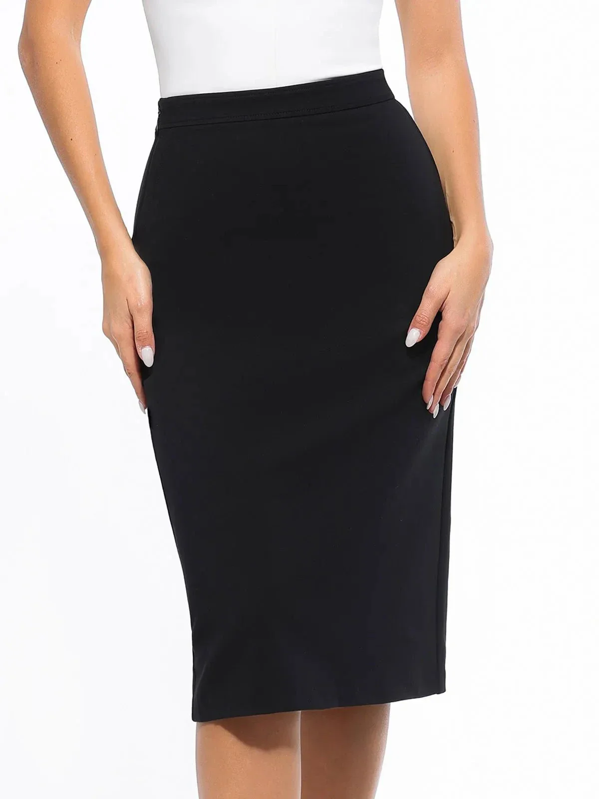 SculptEase Ponte Pencil Skirt - Image 11
