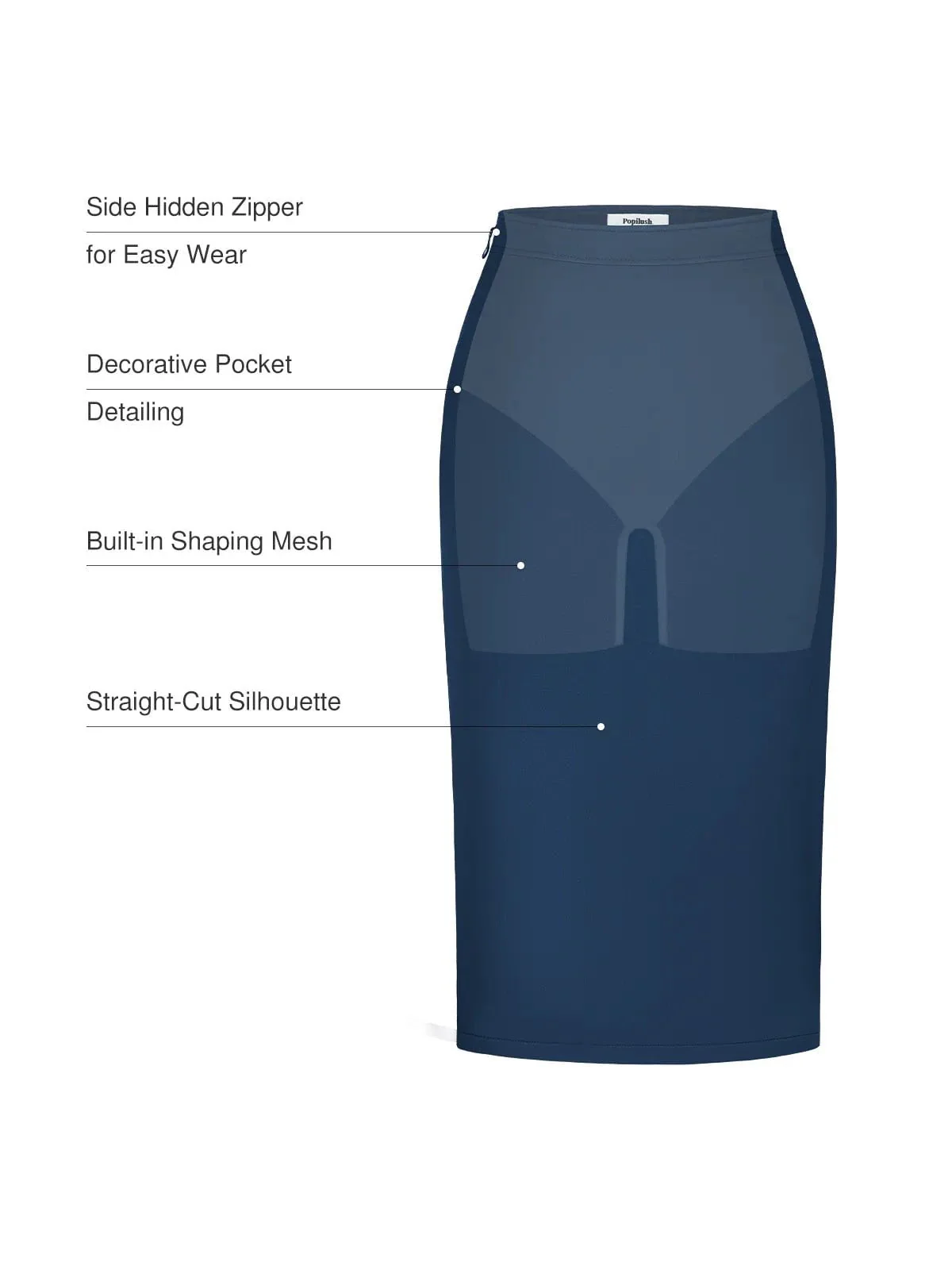 SculptEase Ponte Pencil Skirt - Image 21