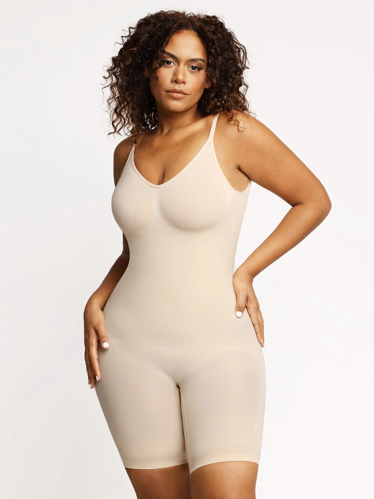 Shapewear Low Back Tummy Control Mid-Thigh Bodysuit
