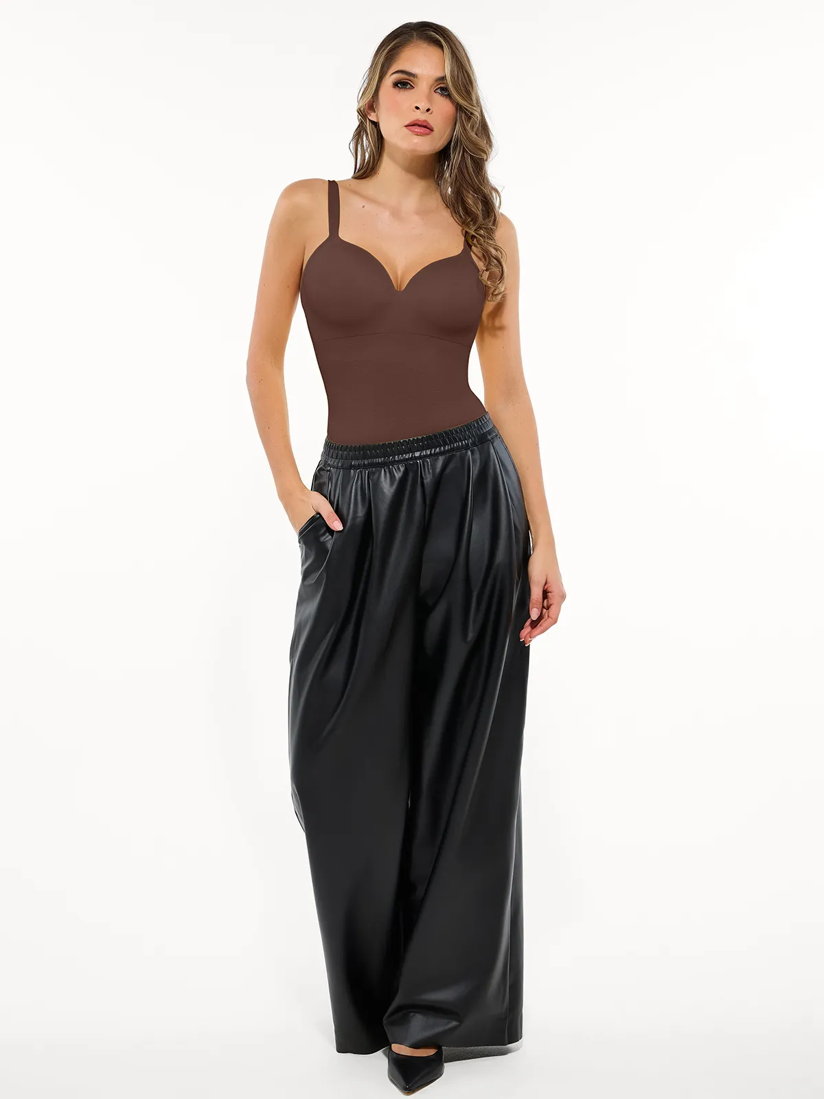 Seamless All-in-One Push-Up Sculpting Cami Top - Image 29