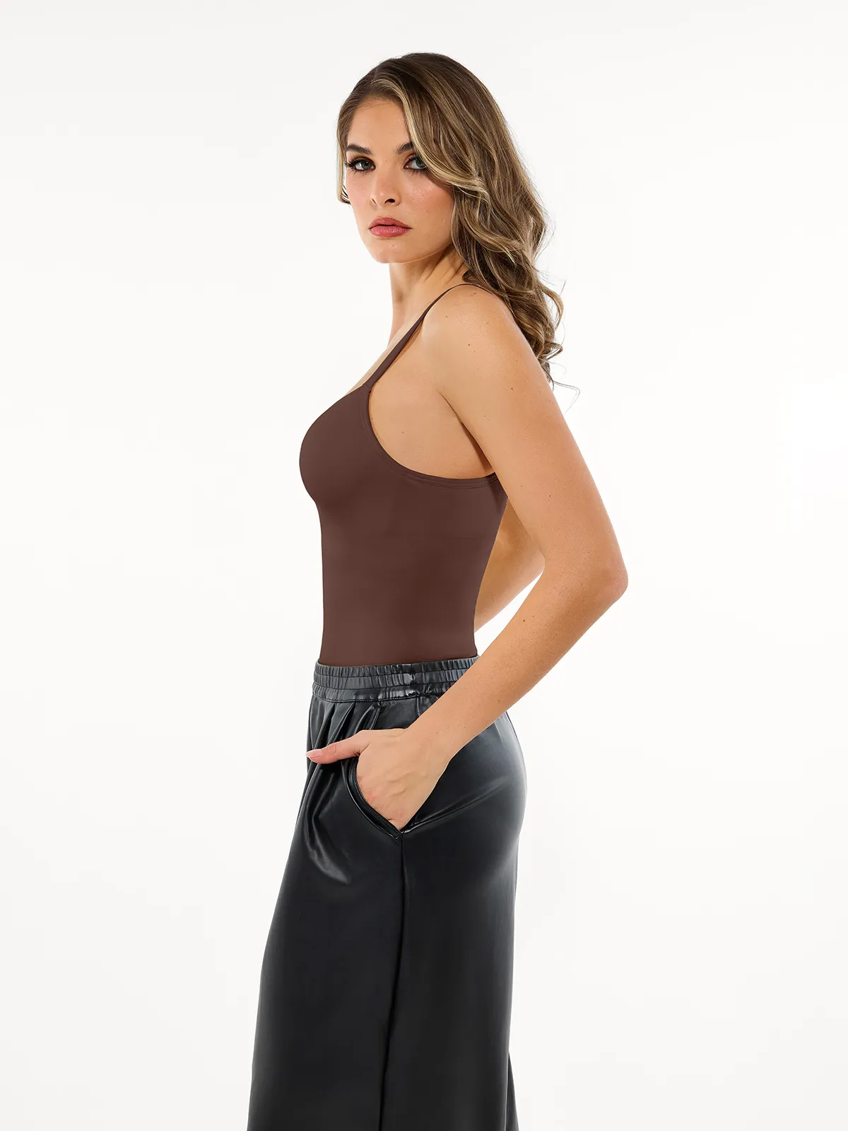 Seamless All-in-One Push-Up Sculpting Cami Top - Image 31
