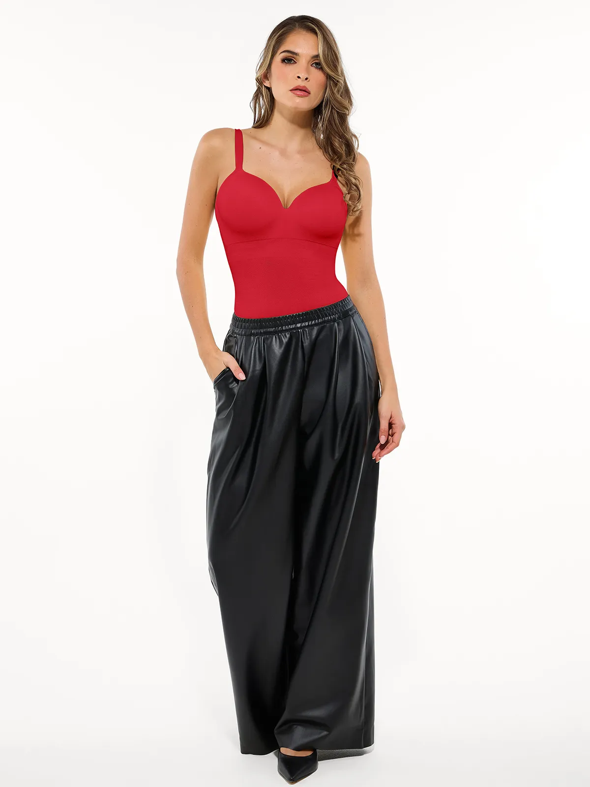 Seamless All-in-One Push-Up Sculpting Cami Top - Image 37