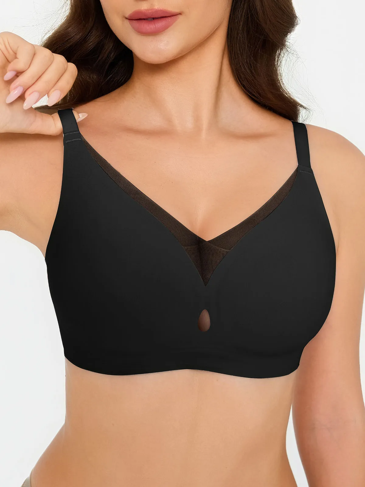 Seamless Breathable Contour Plunge Bra - Image 14