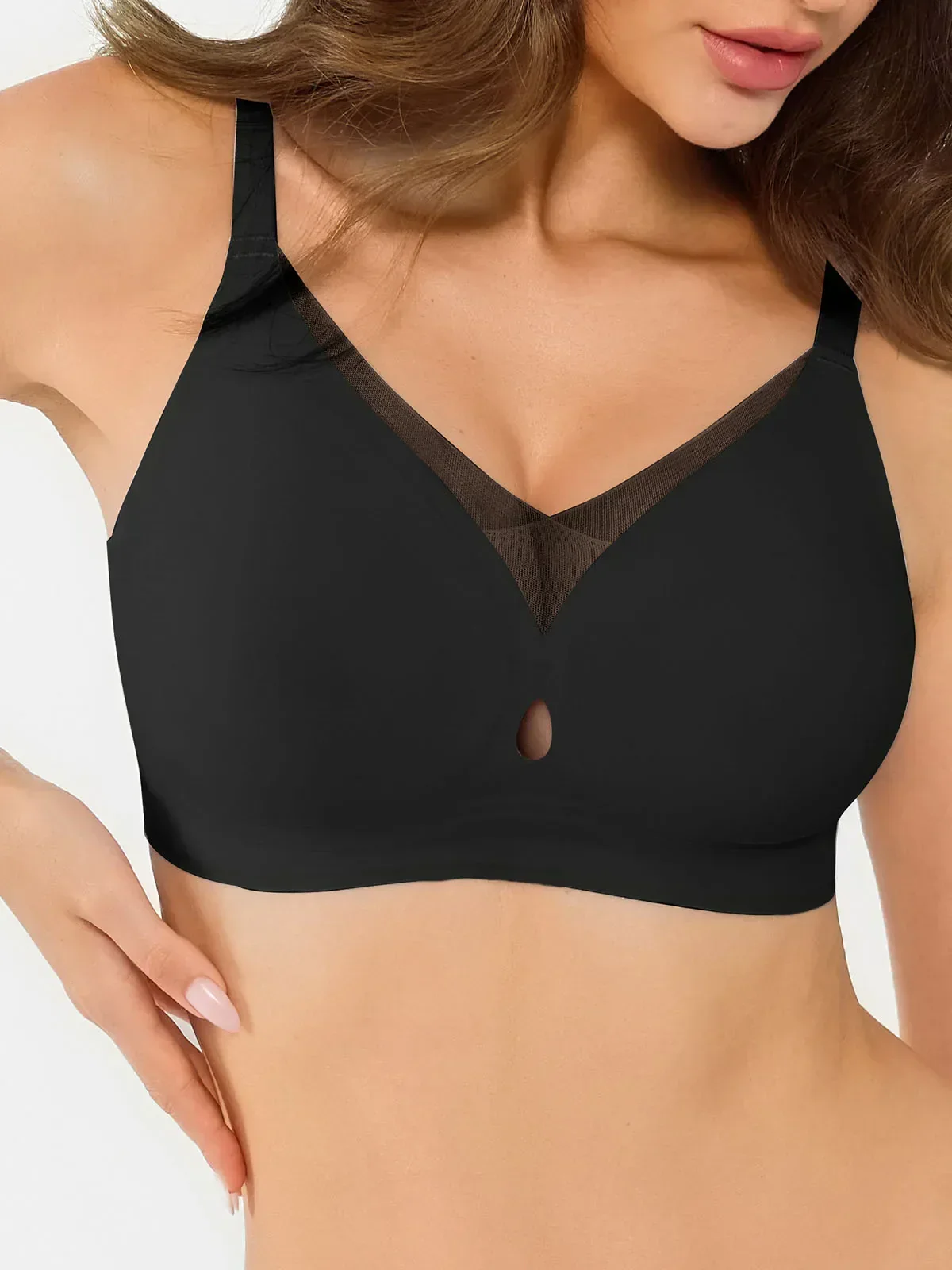 Seamless Breathable Contour Plunge Bra - Image 15