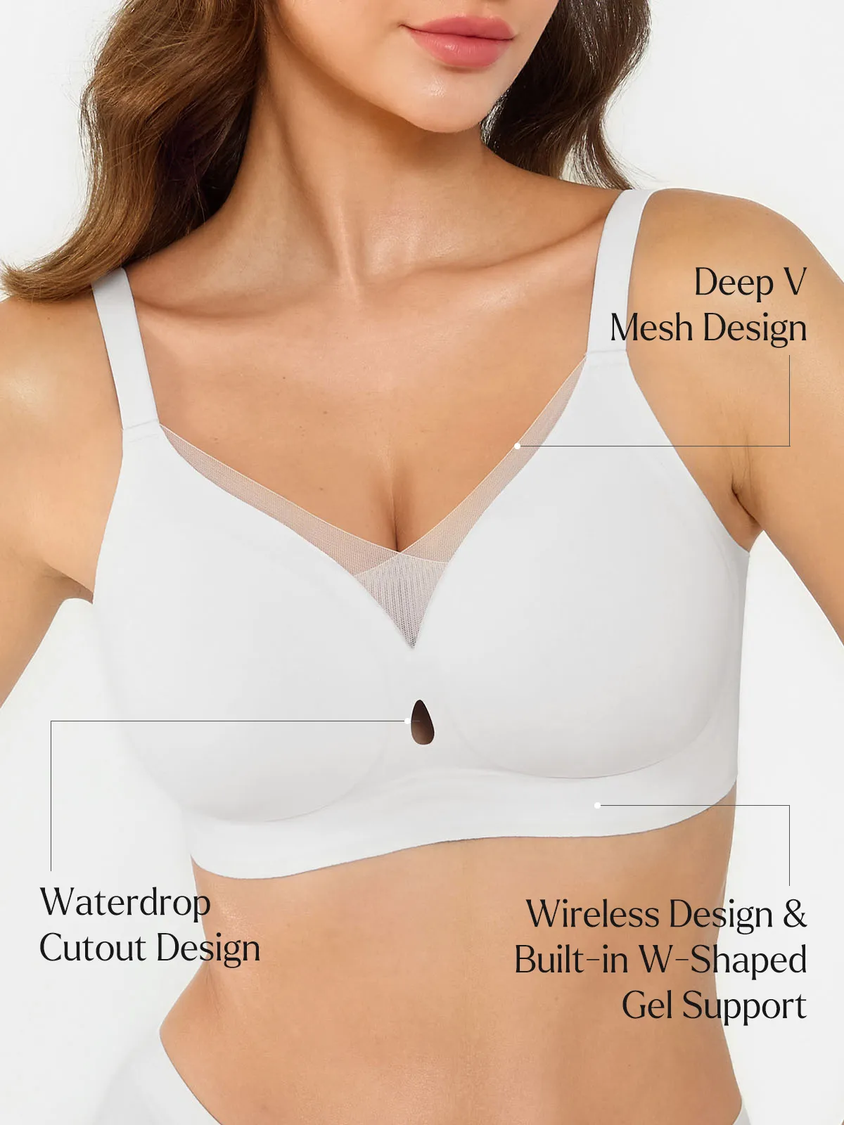 Seamless Breathable Contour Plunge Bra - Image 17