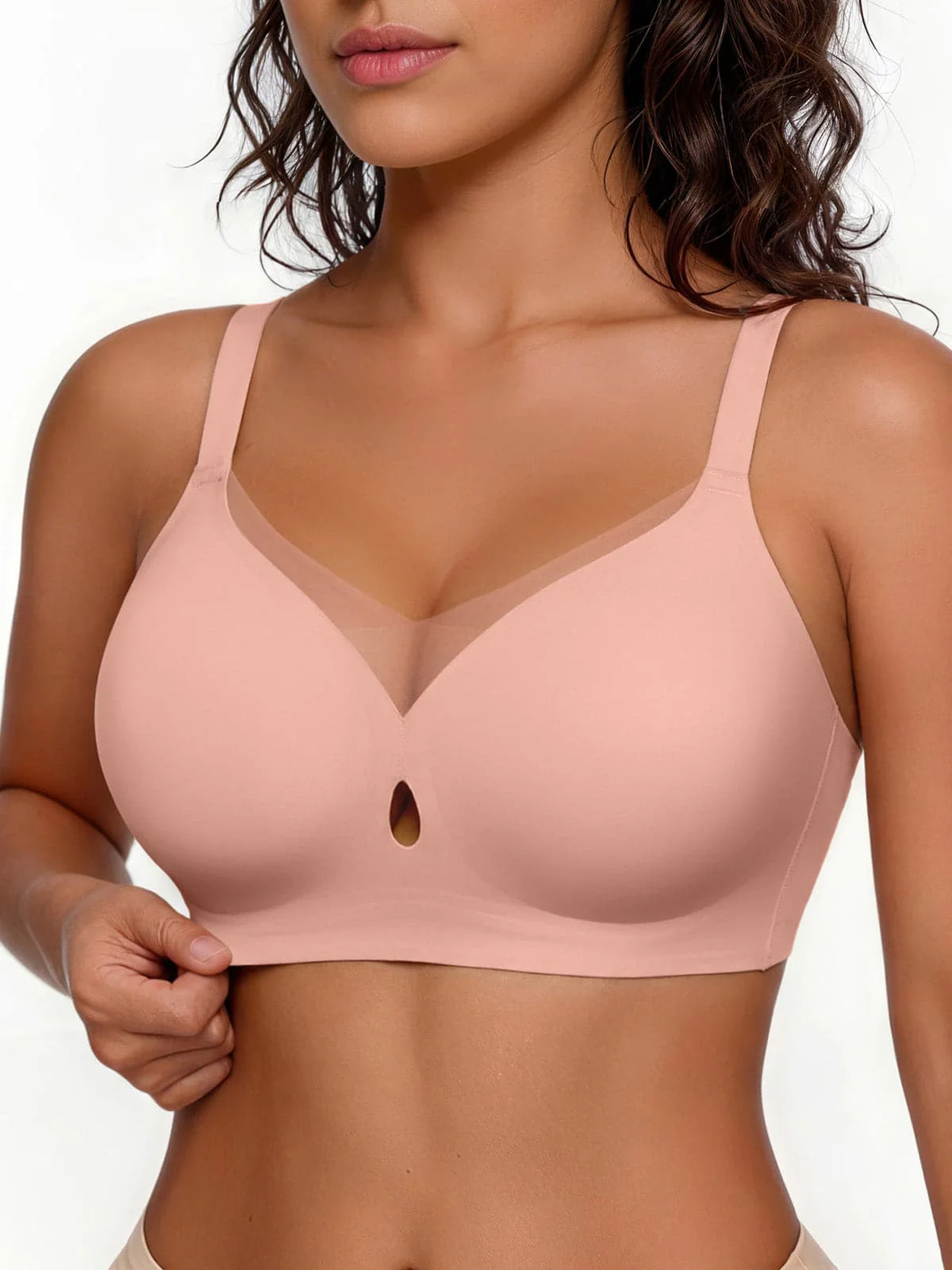 Seamless Breathable Contour Plunge Bra - Image 25