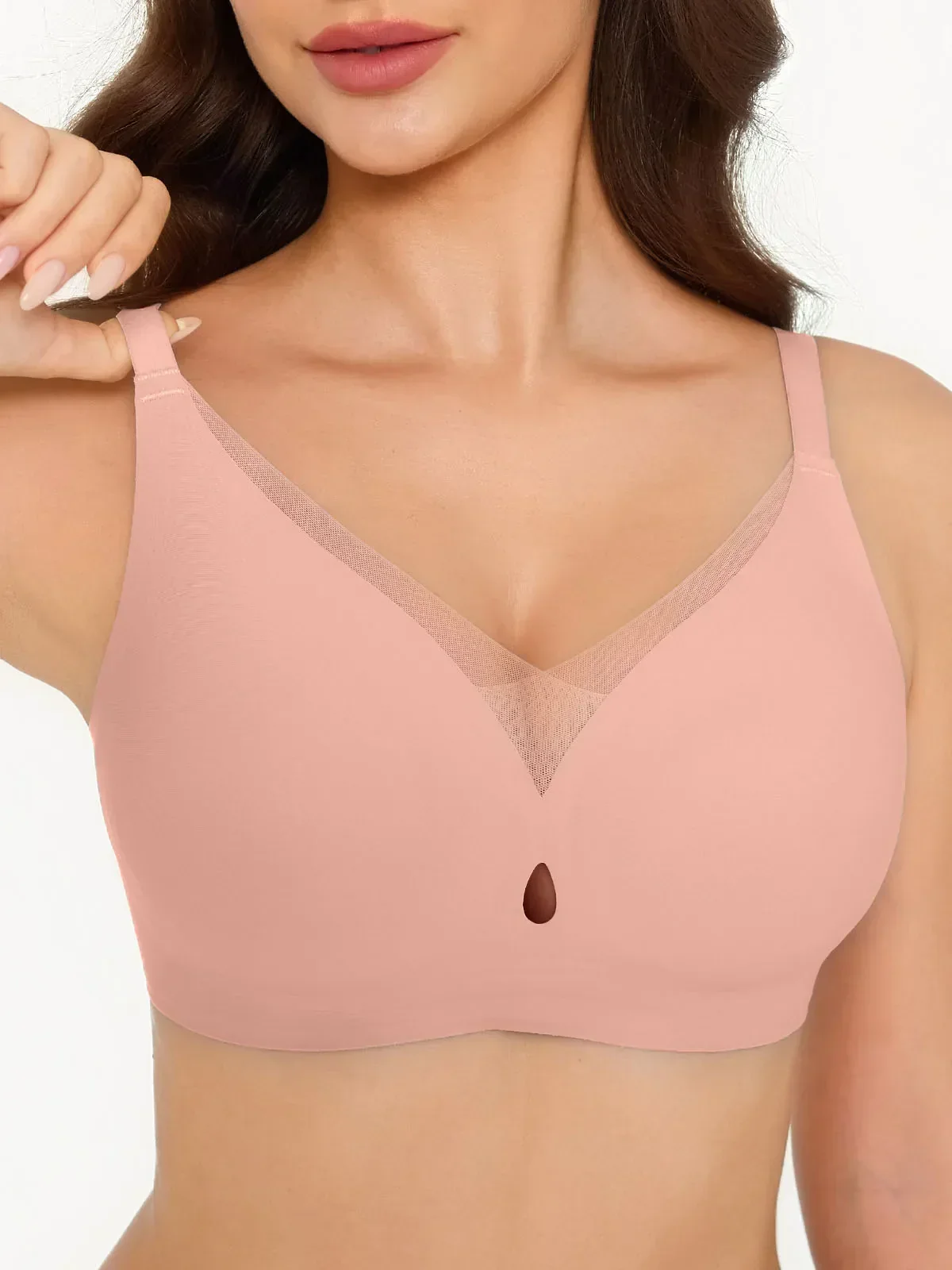 Seamless Breathable Contour Plunge Bra - Image 29