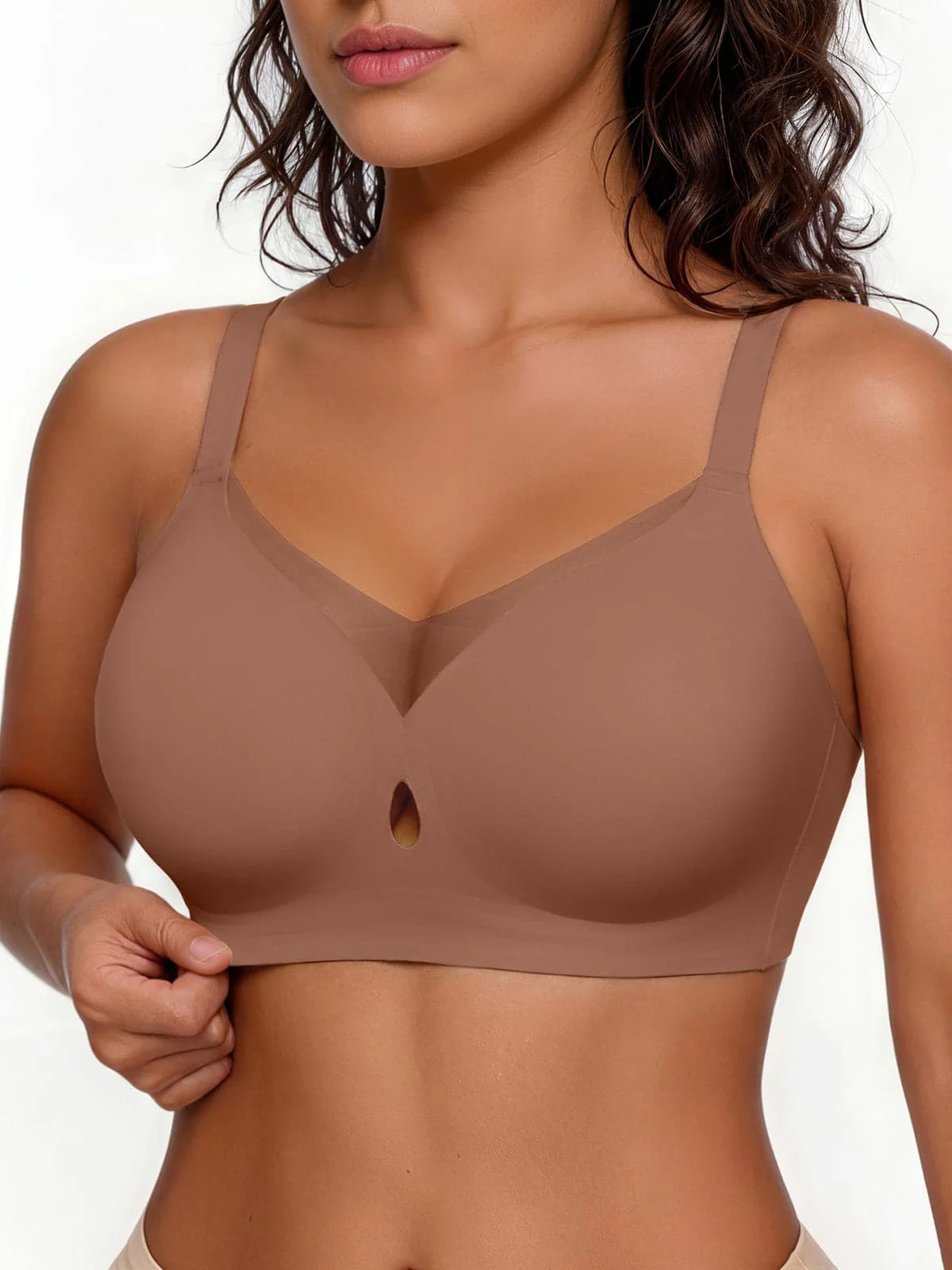 Seamless Breathable Contour Plunge Bra - Image 32