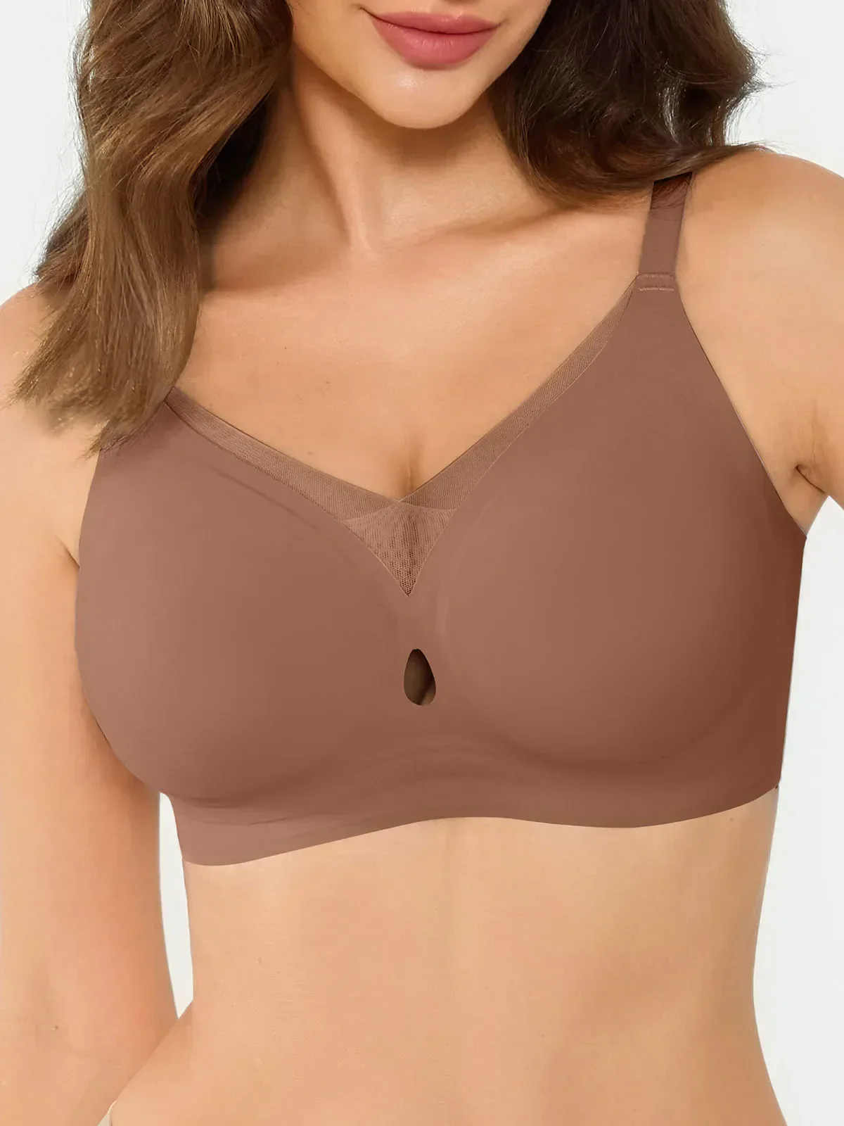 Seamless Breathable Contour Plunge Bra - Image 35