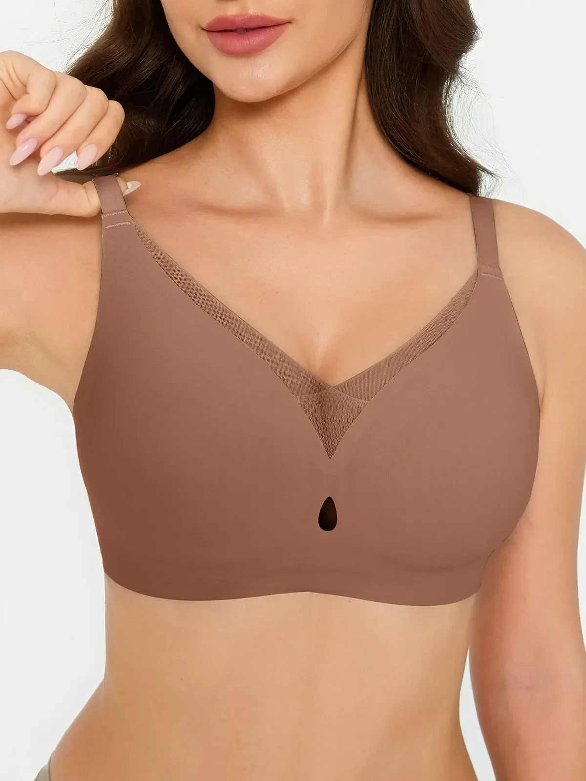 Seamless Breathable Contour Plunge Bra - Image 37