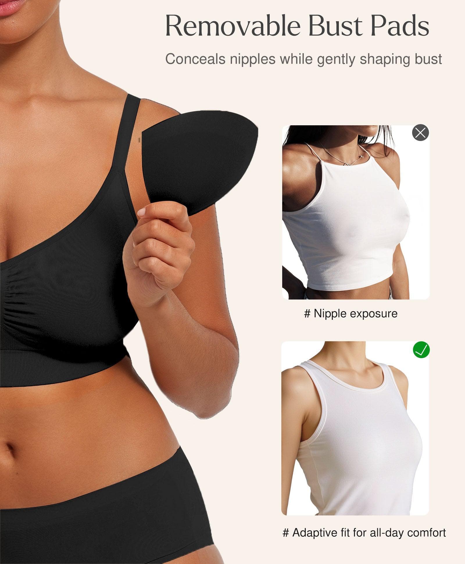 Seamless Comfort Removable Pad Everyday Bra - Image 15