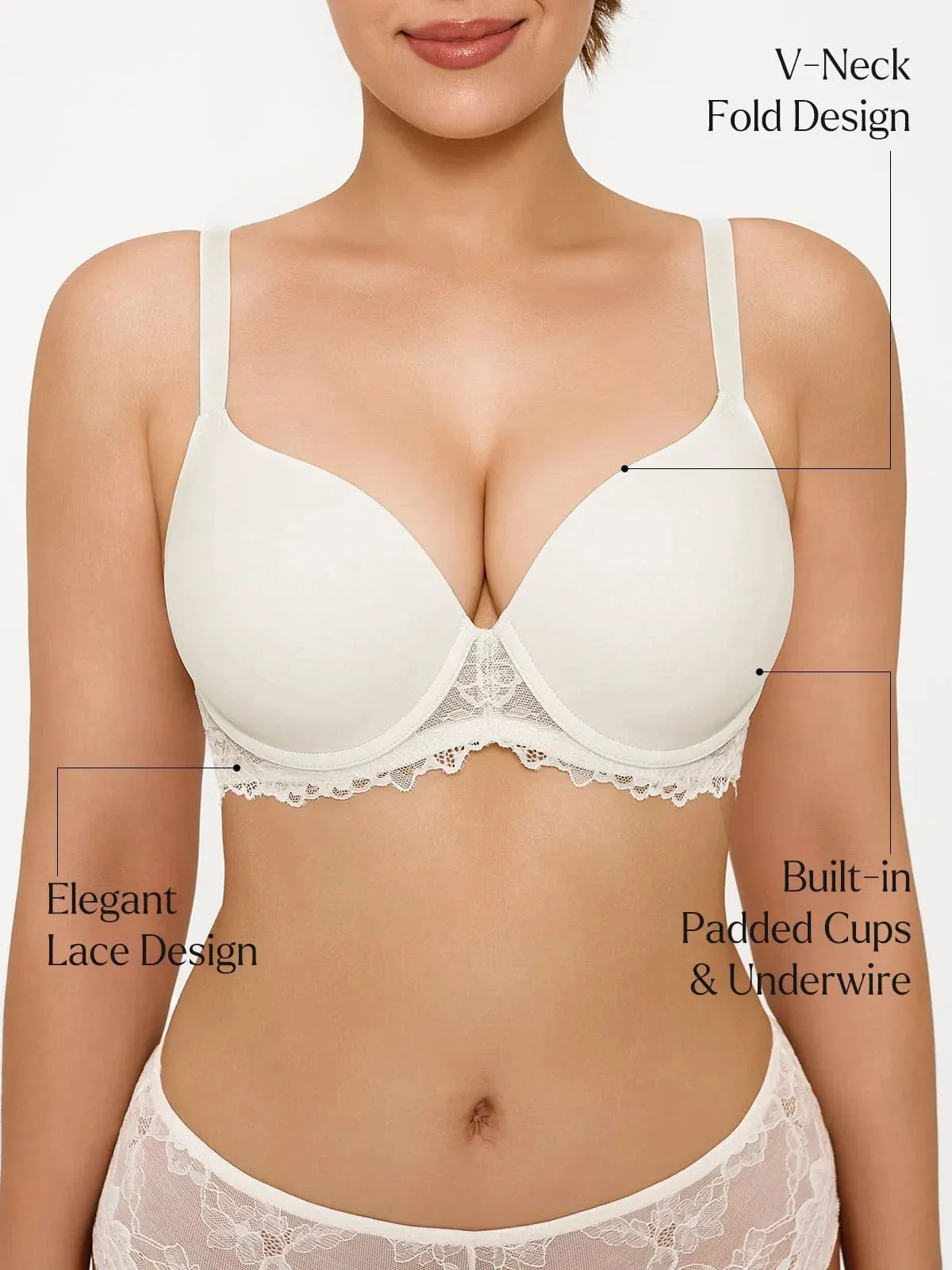 Delicate Embrace Lace Underwire Bra - Image 8