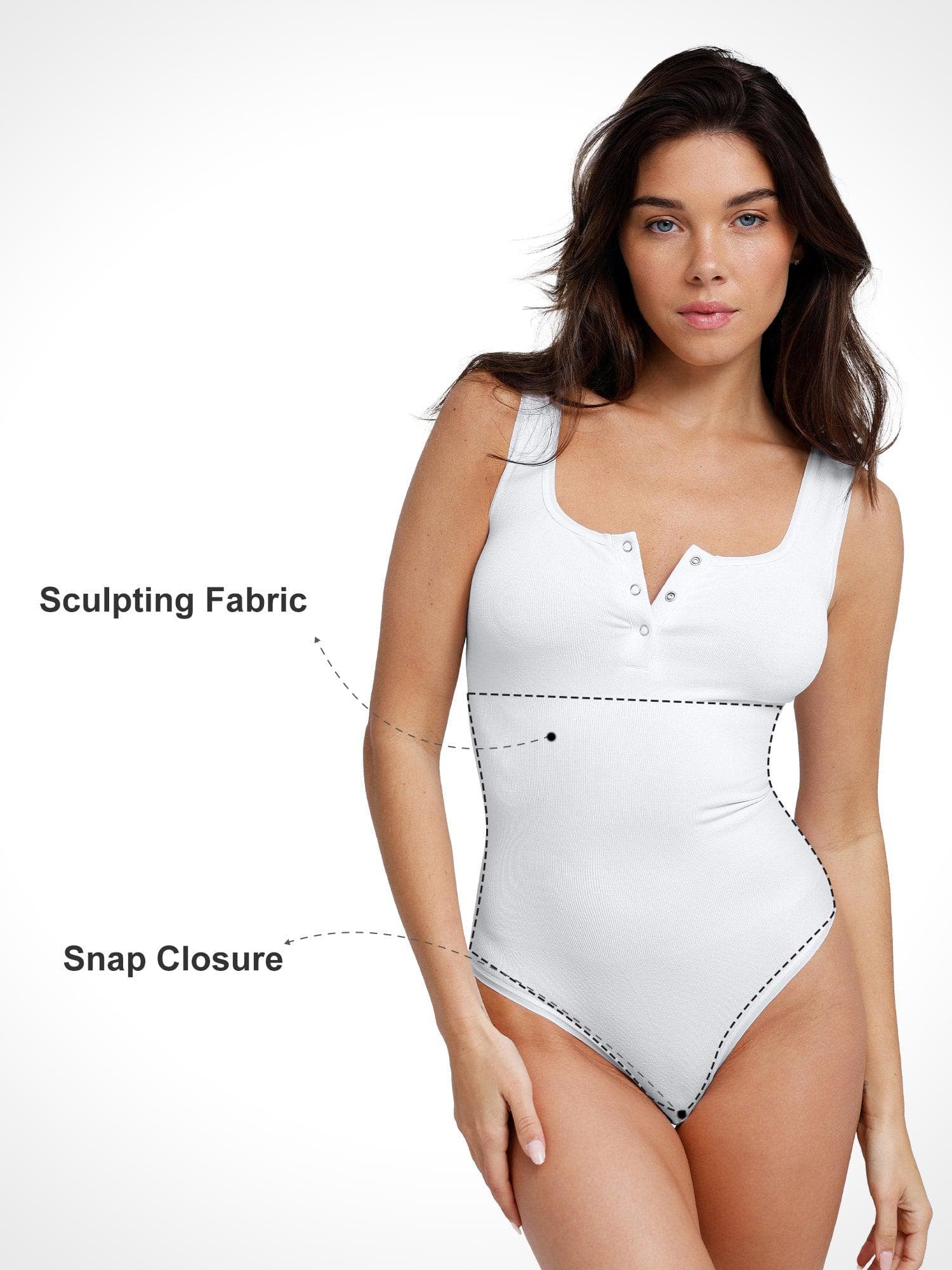 Shapewear Seamless Modal Smoothing Thong Bodysuits - Image 11