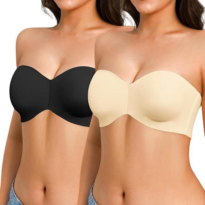 Push-Up Unlined Underwire Strapless Bra Bundle - Image 3