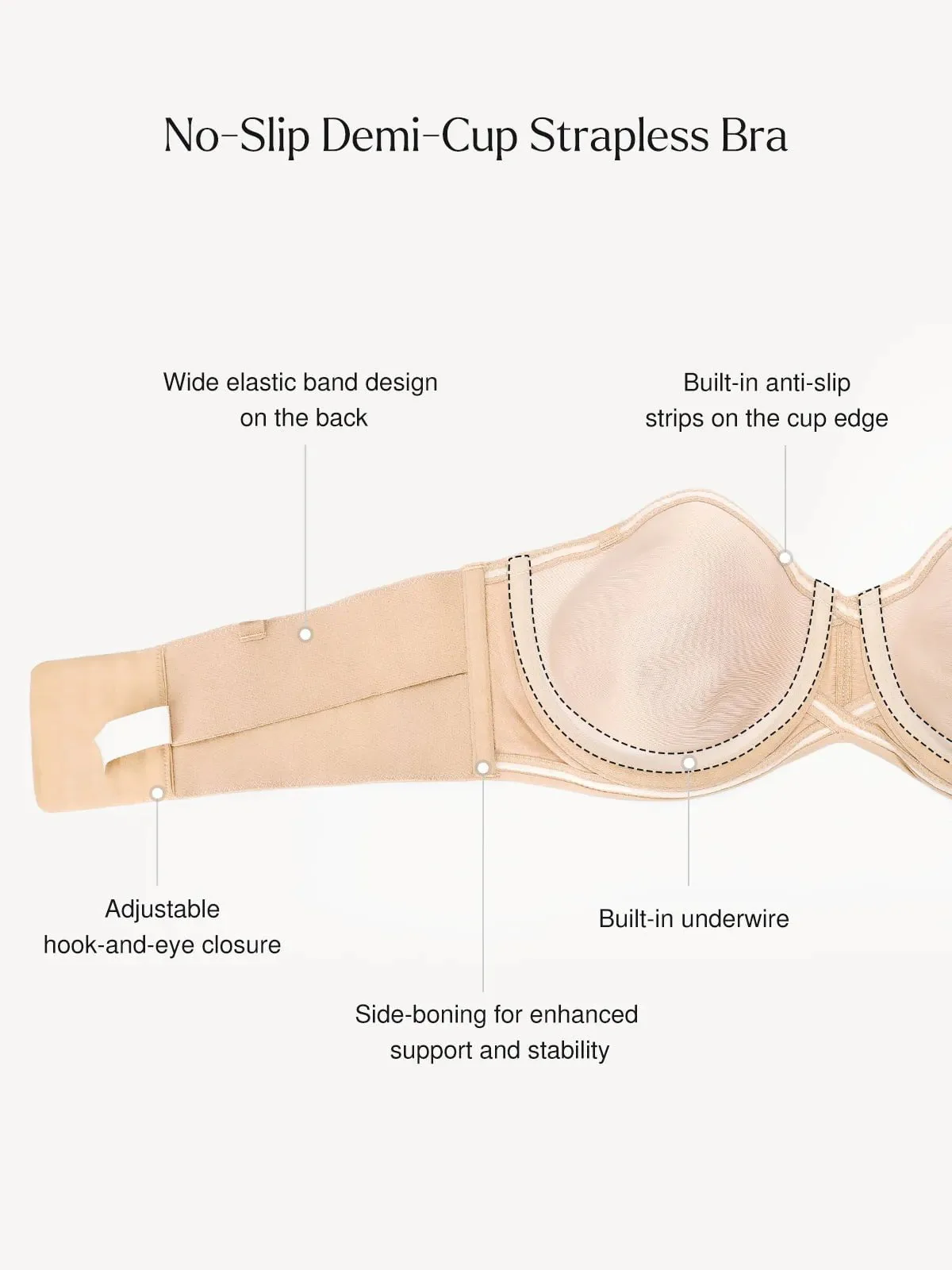 Push-Up Unlined Underwire Strapless Bra Bundle - Image 5