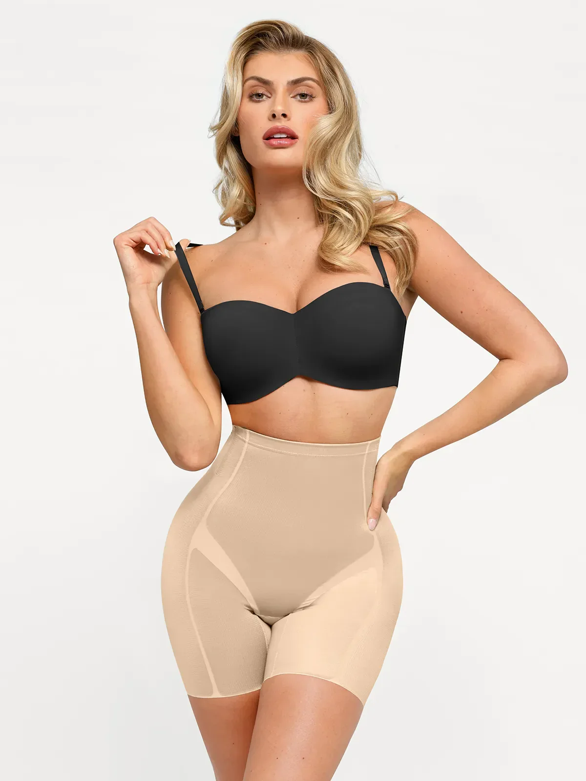 Seamless Push-Up Shapewear Bra Butt-Lifting Shorts Set - Image 13