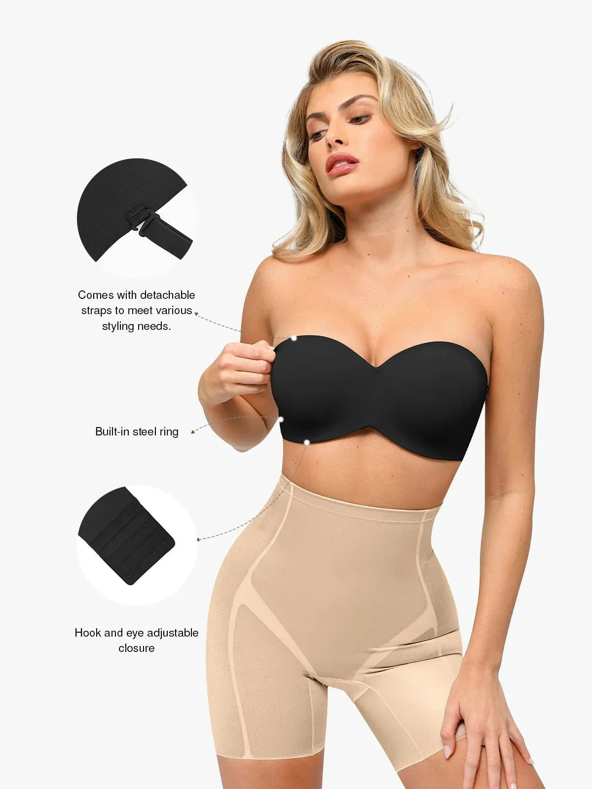 Push-Up Unlined Underwire Strapless Bra Bundle - Image 12