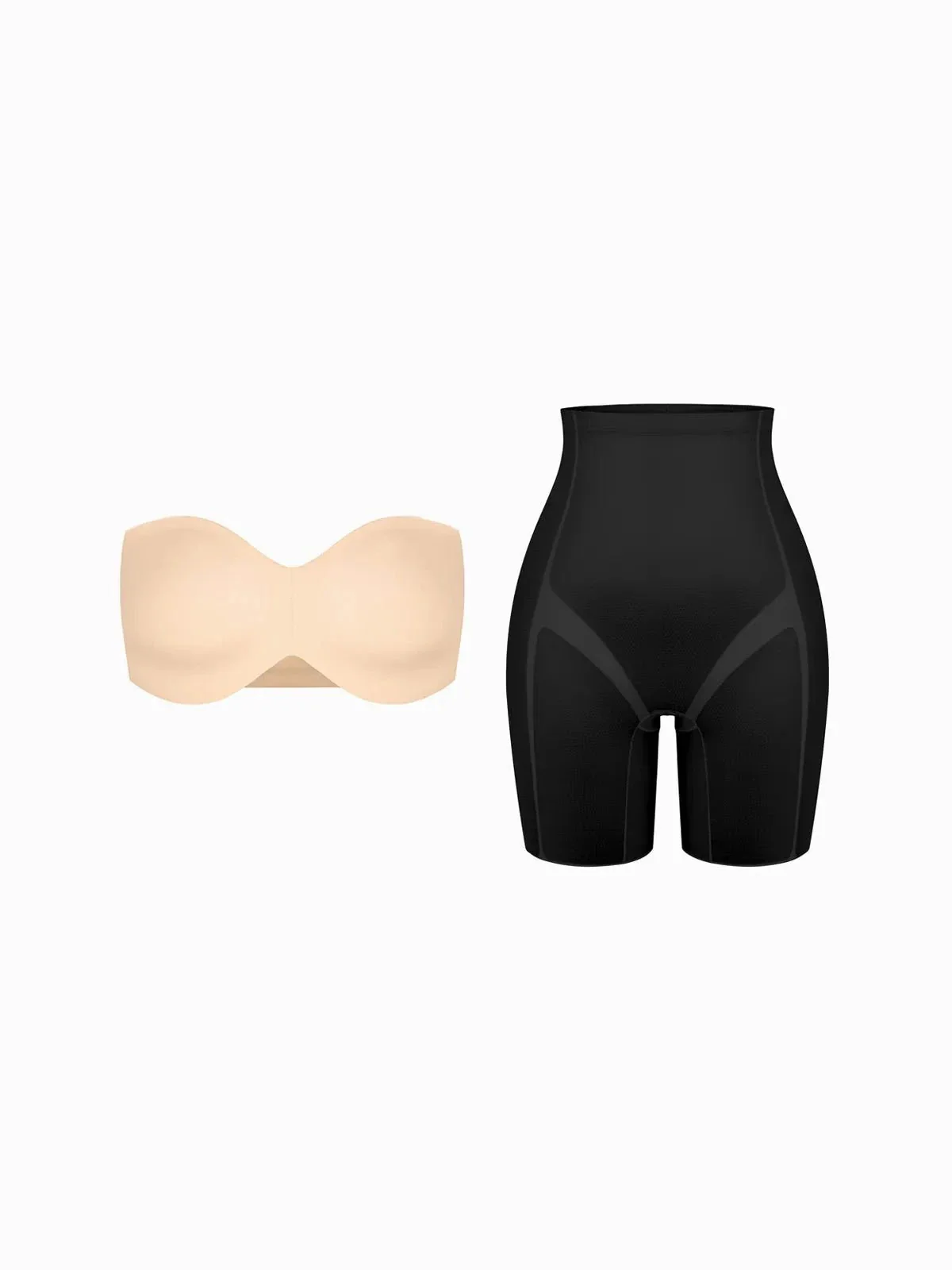 Seamless Push-Up Shapewear Bra Butt-Lifting Shorts Set - Image 20