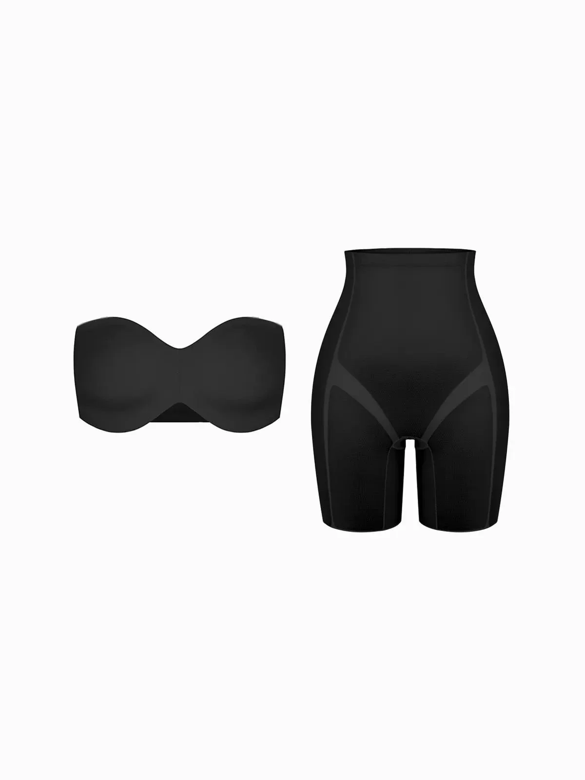 Seamless Push-Up Shapewear Bra Butt-Lifting Shorts Set - Image 8