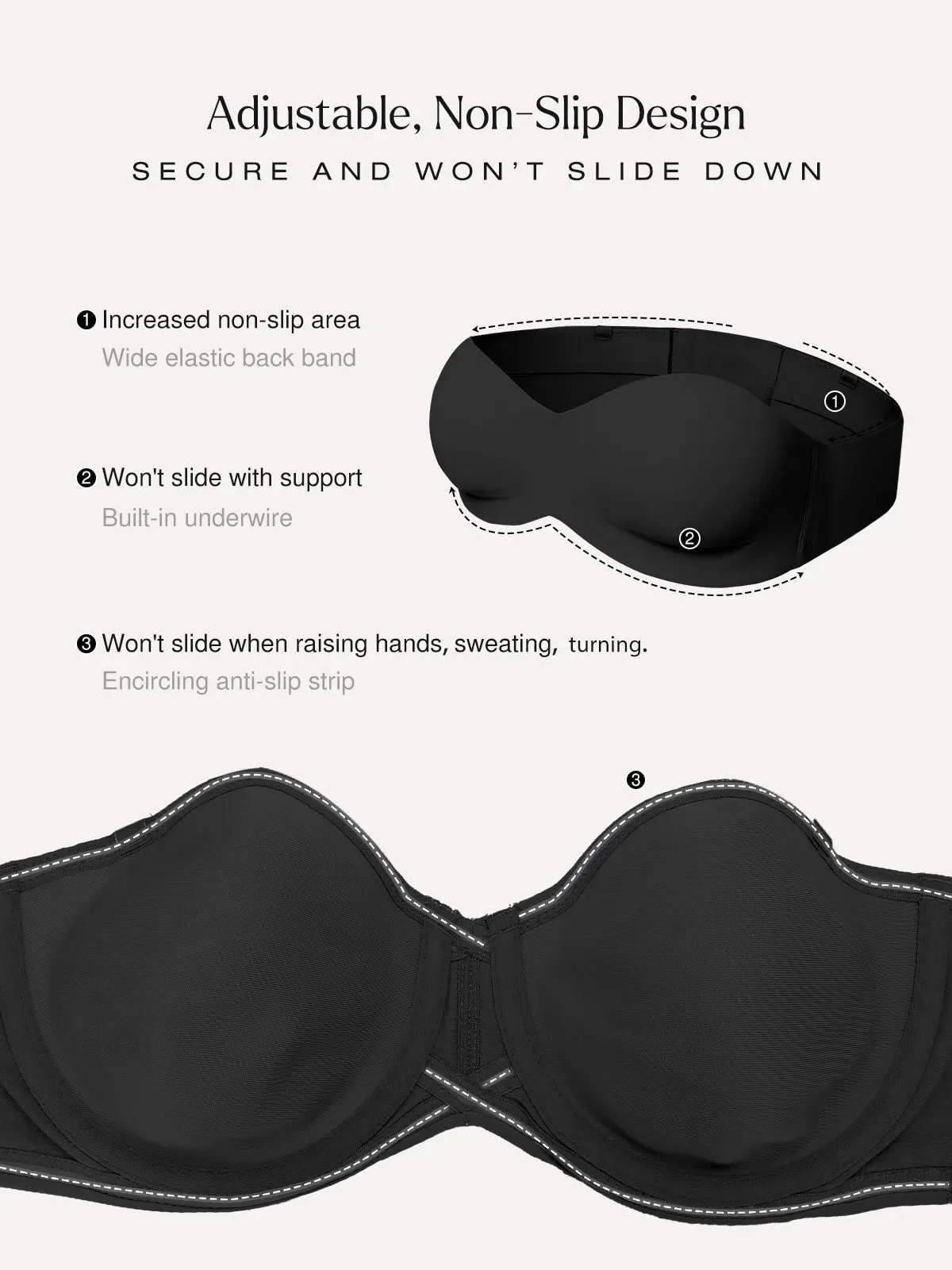 Push-Up Unlined Underwire Strapless Bra Bundle - Image 14