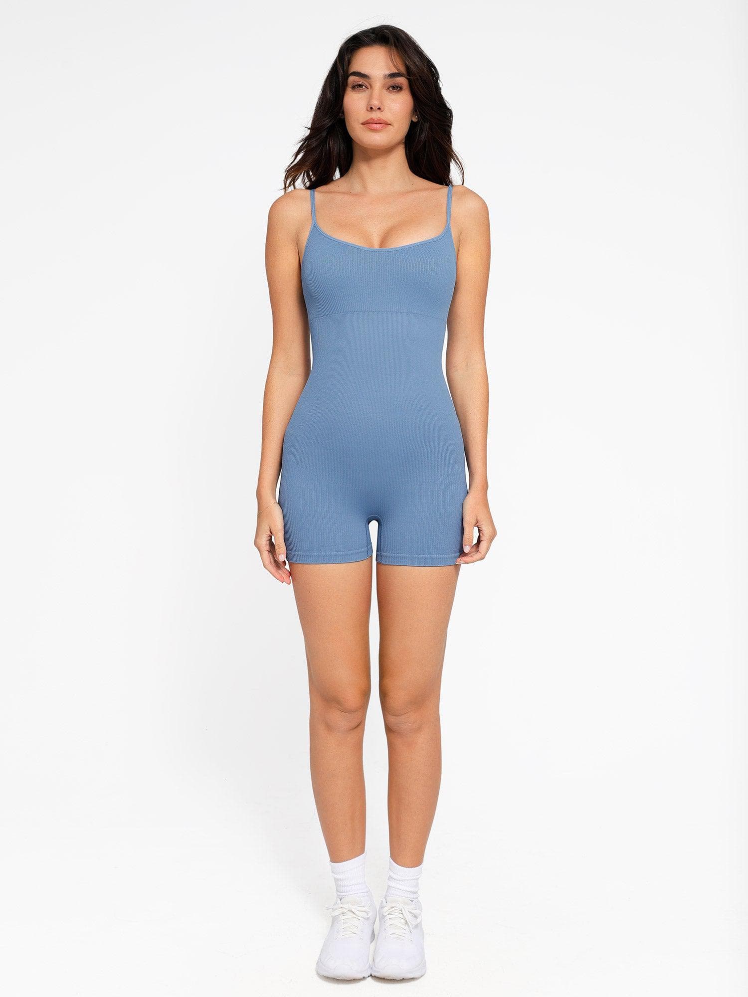 Shapewear Seamless Rib Strappy Romper - Image 10