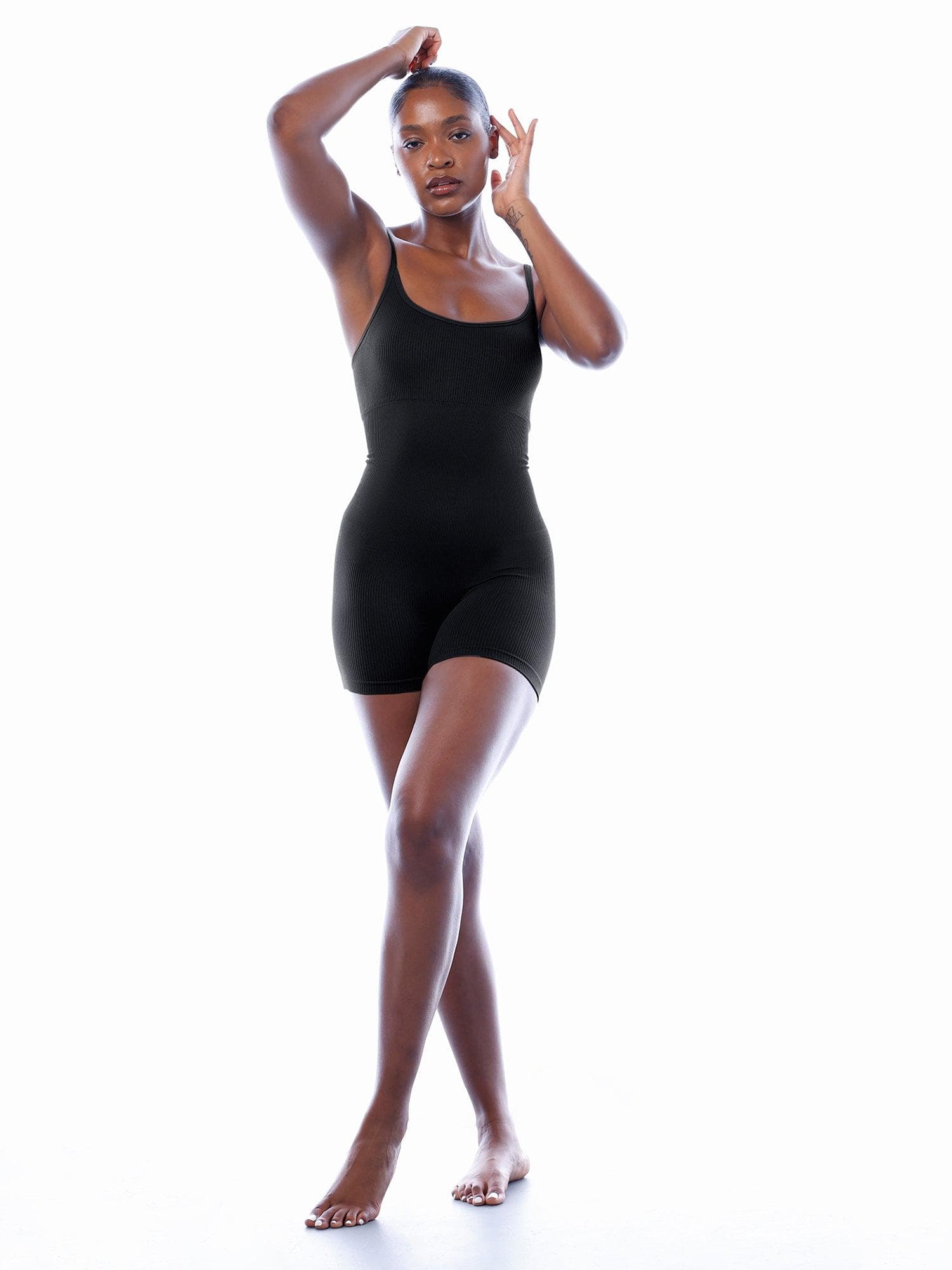 Shapewear Seamless Rib Strappy Romper - Image 17