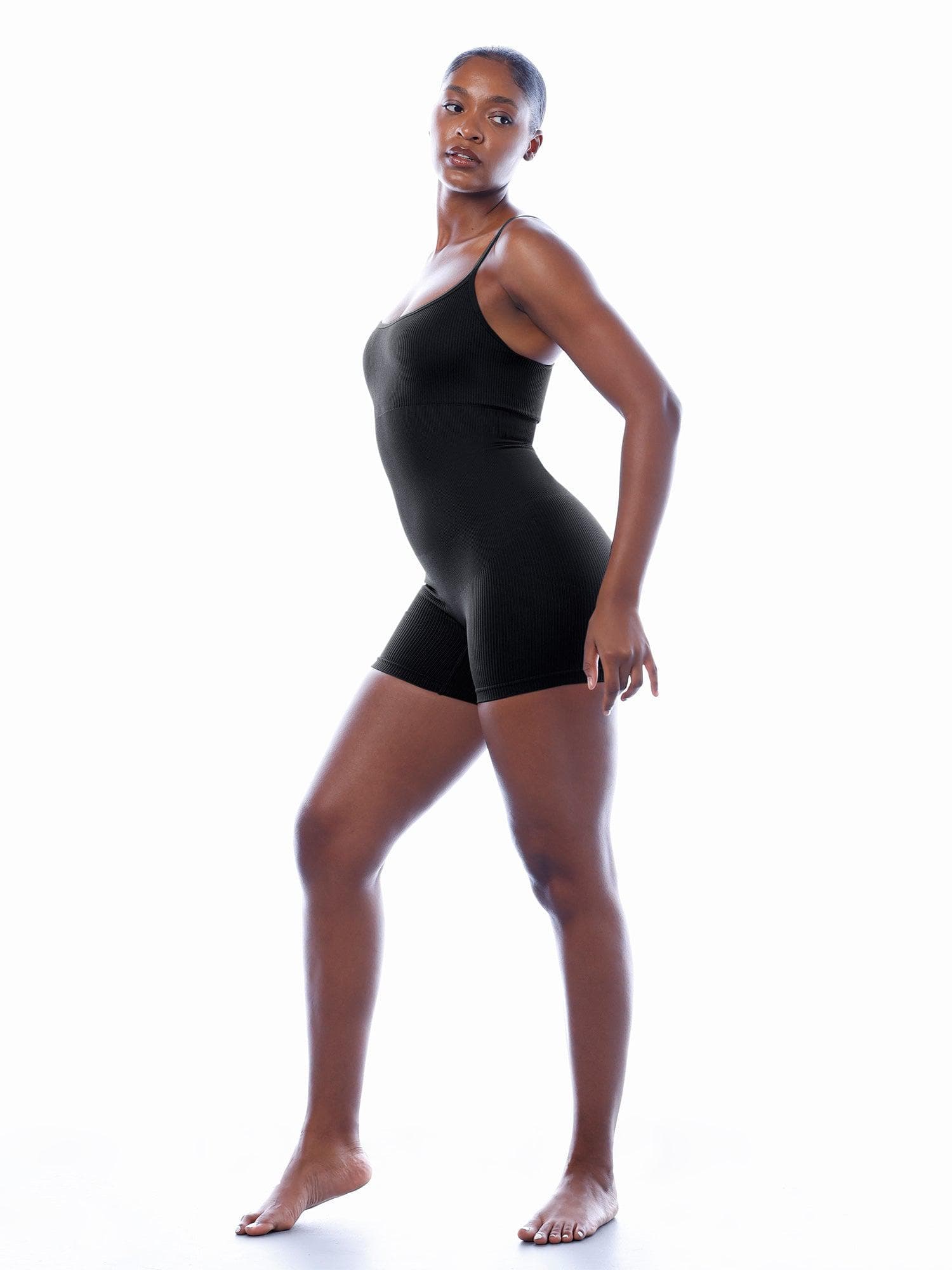 Shapewear Seamless Rib Strappy Romper - Image 19