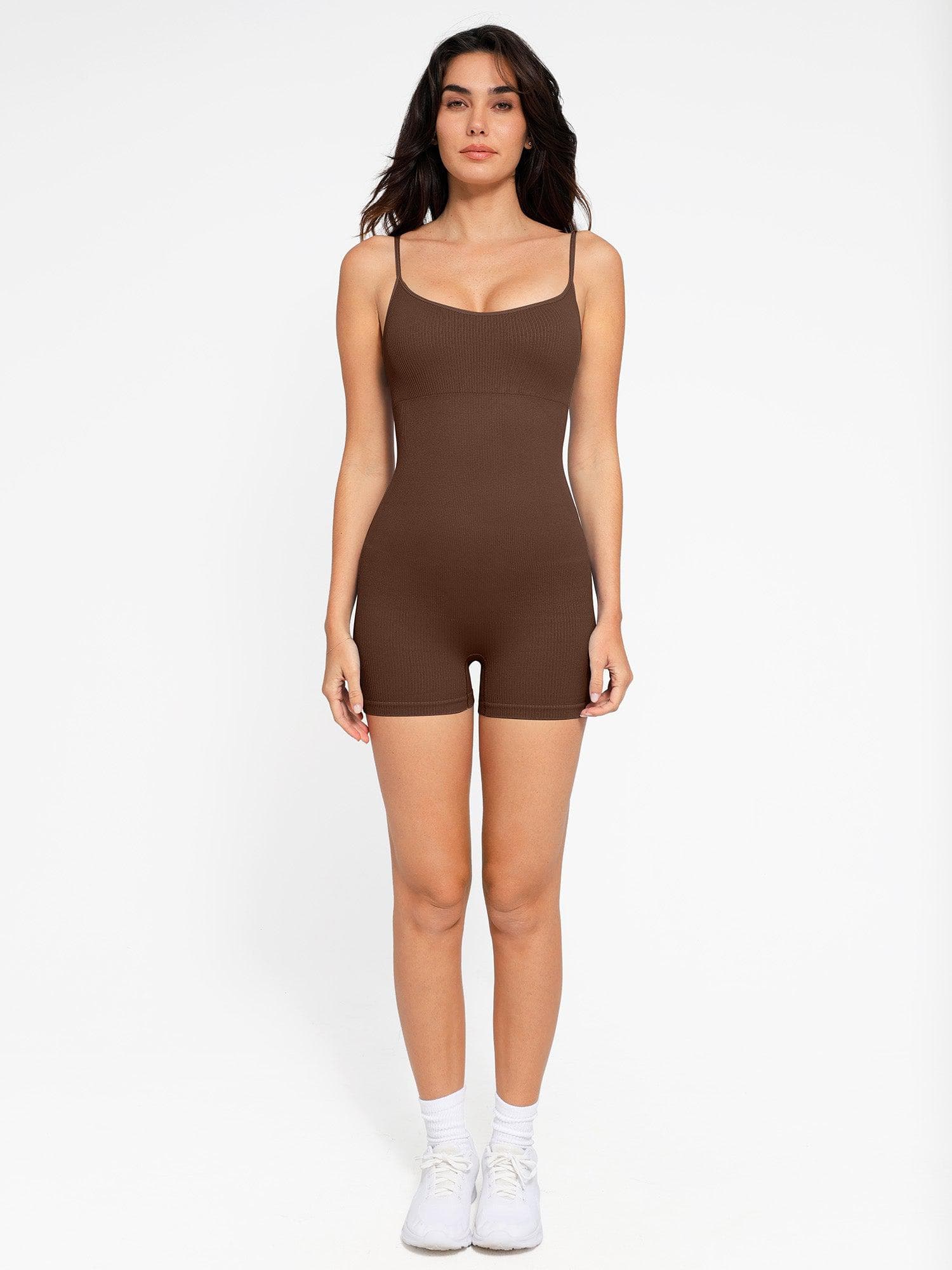 Shapewear Seamless Rib Strappy Romper - Image 29