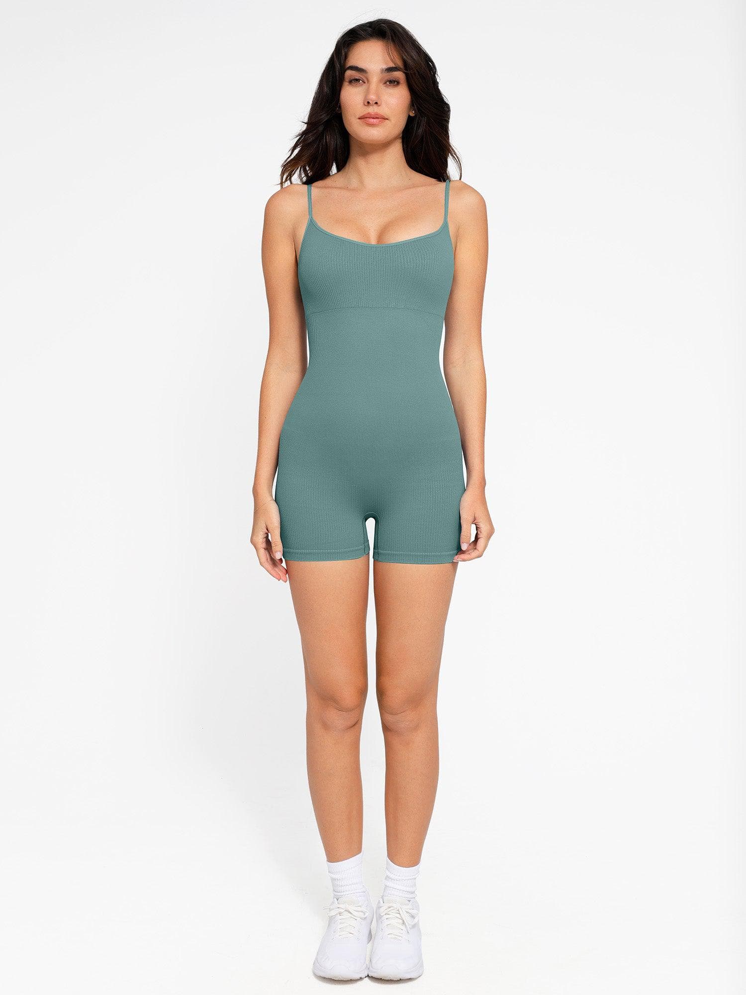 Shapewear Seamless Rib Strappy Romper - Image 36