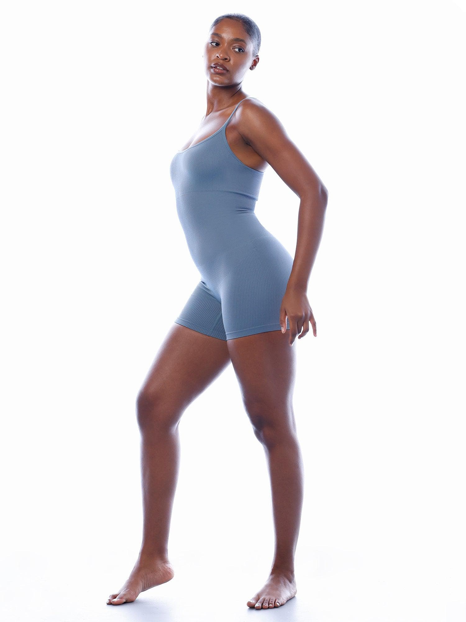 Shapewear Seamless Rib Strappy Romper - Image 5
